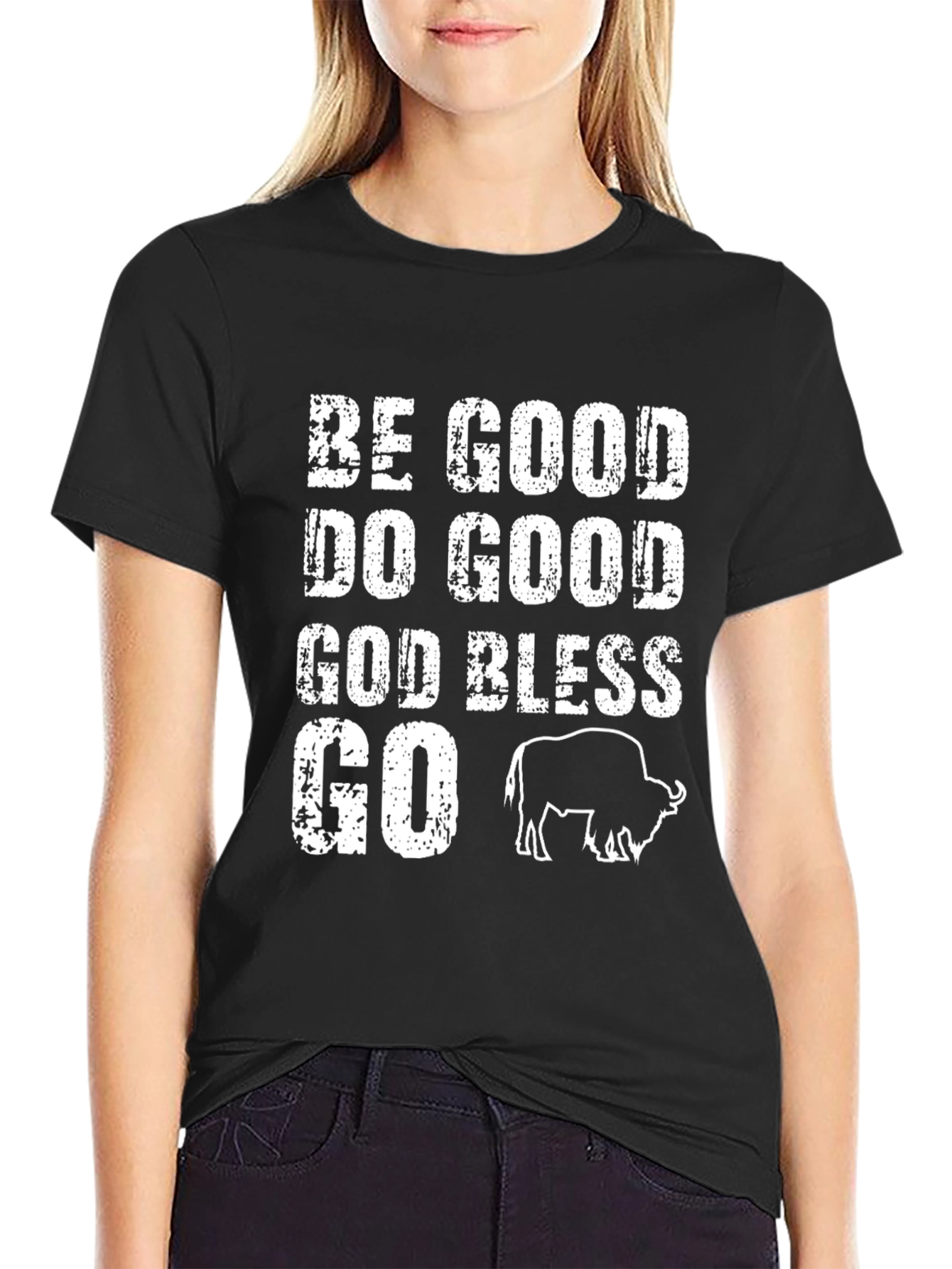 Be Good Buffalo Black T-Shirt