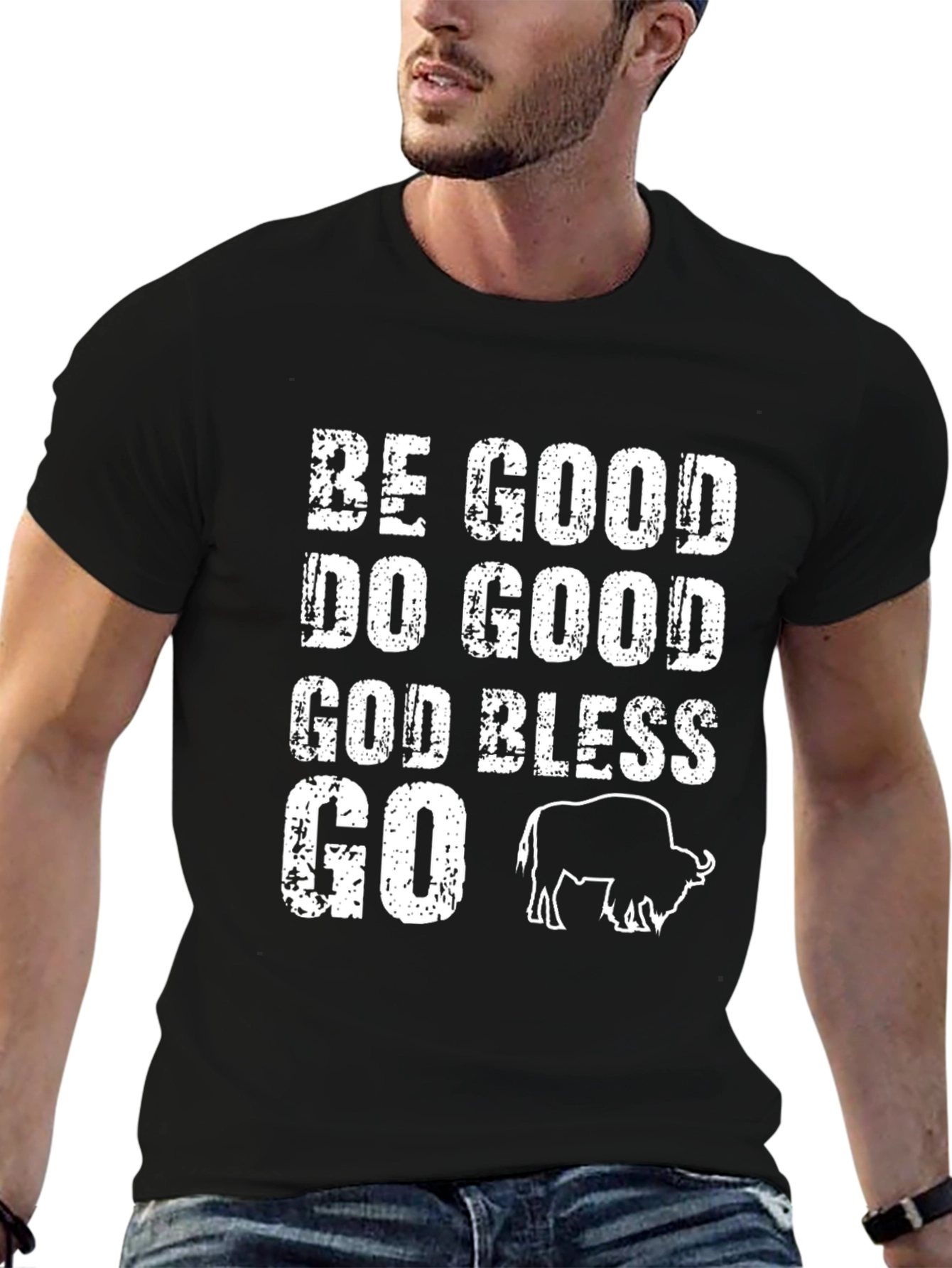 Be Good Buffalo Black T-Shirt