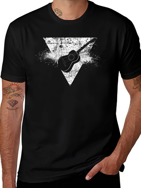 Distressed Guitar Triangle Graphic Tee