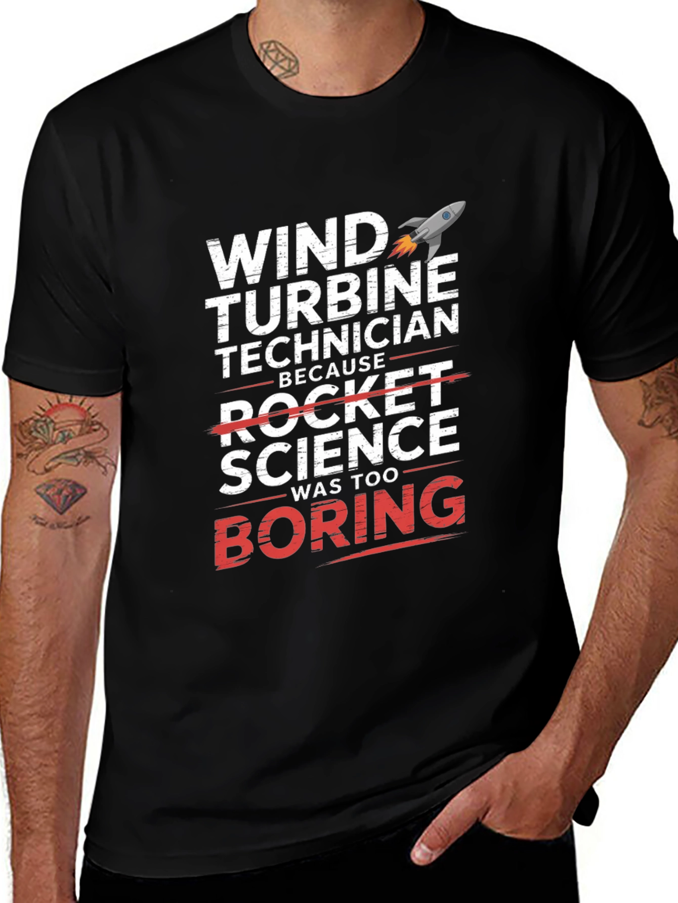 Wind Turbine Technician Novelty T-Shirt