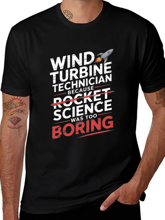 Wind Turbine Technician Novelty T-Shirt
