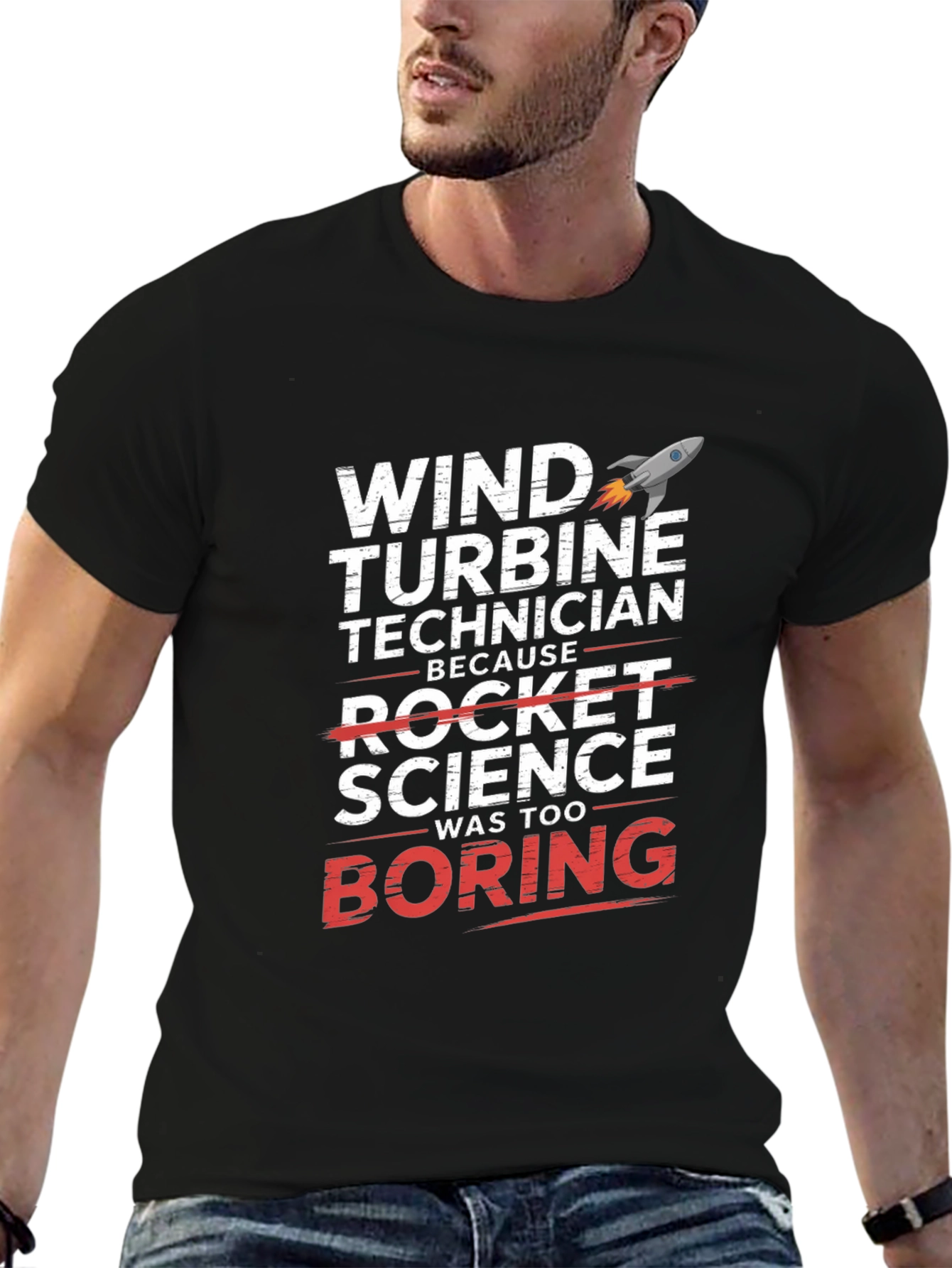 Wind Turbine Technician Novelty T-Shirt
