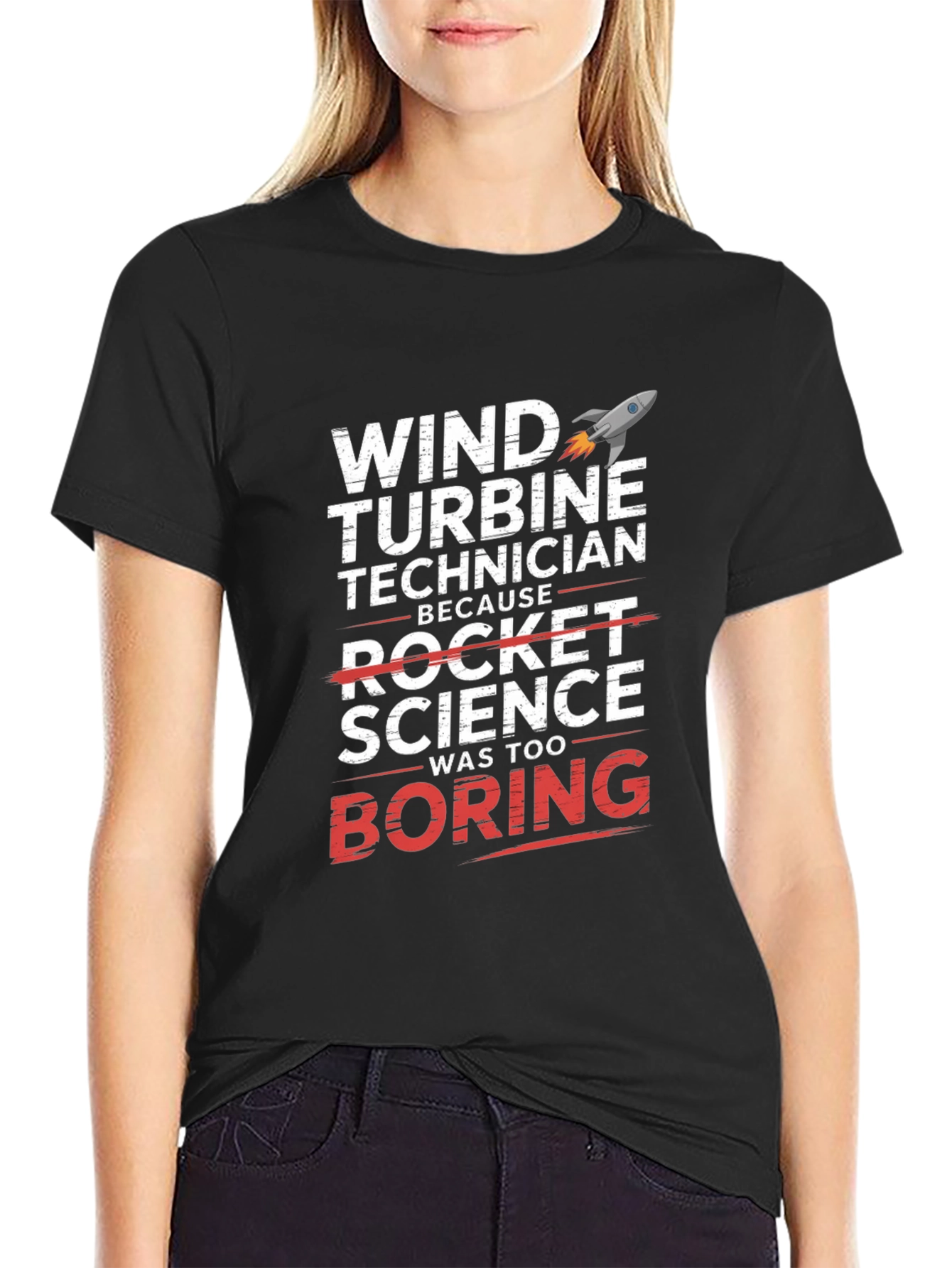 Wind Turbine Technician Novelty T-Shirt