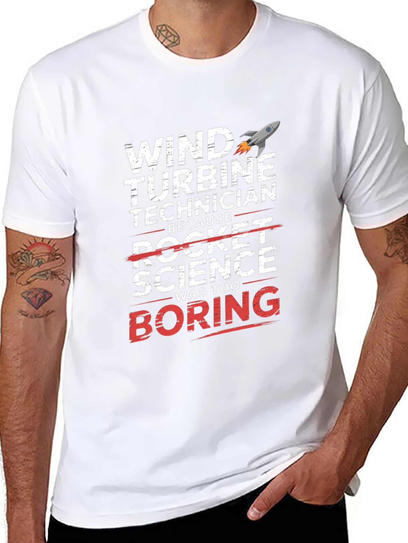 Wind Turbine Technician Novelty T-Shirt