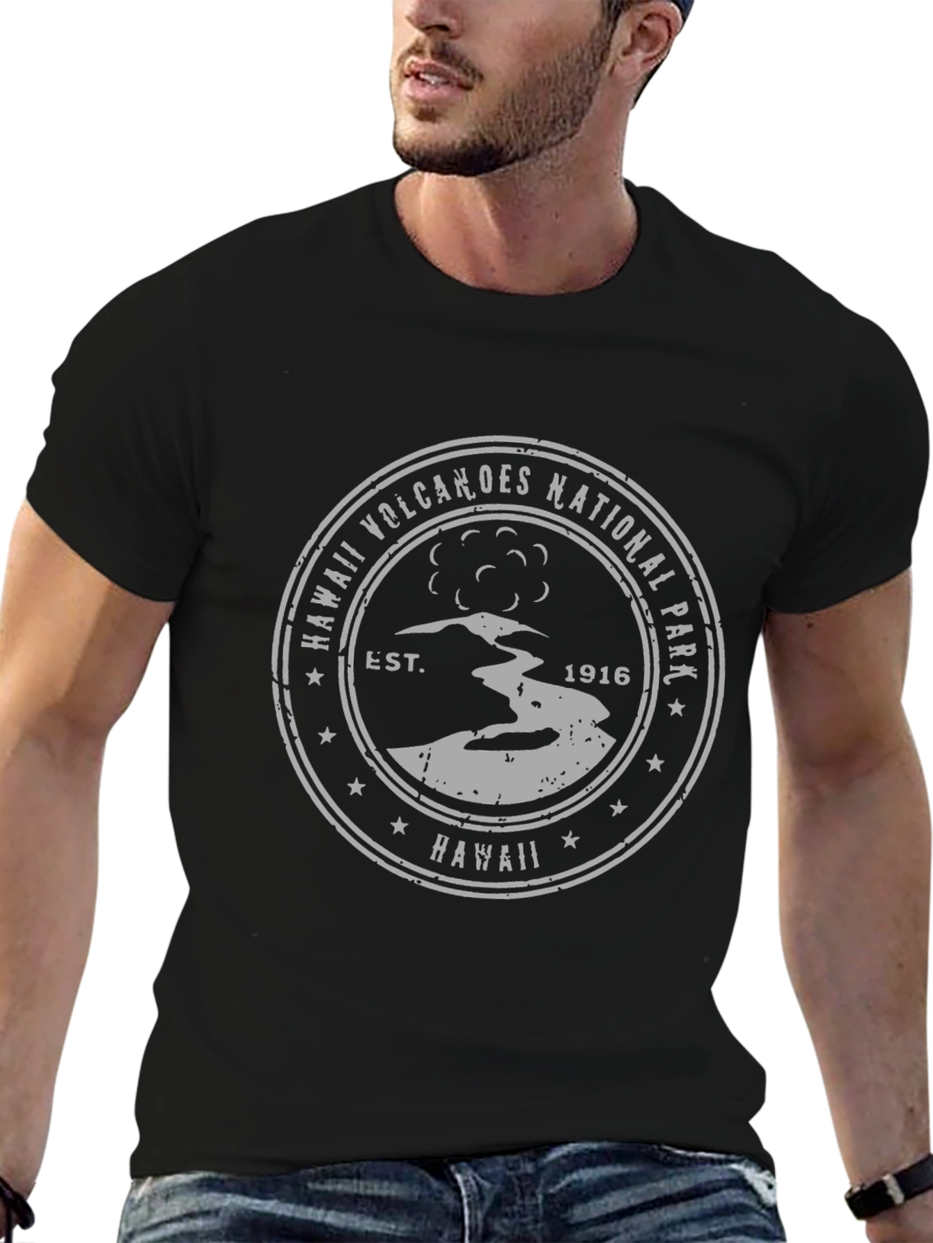 Hawaii Volcanoes National Park Black T-Shirt