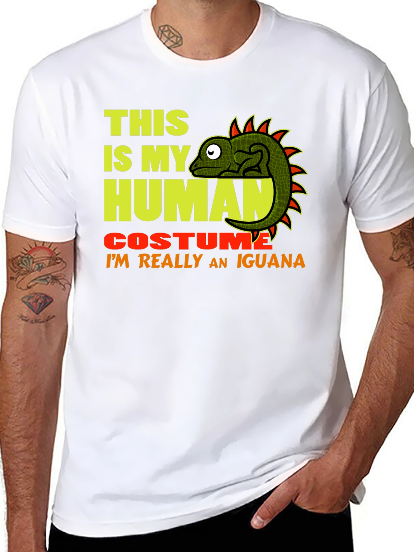 Human Costume Iguana T-Shirt