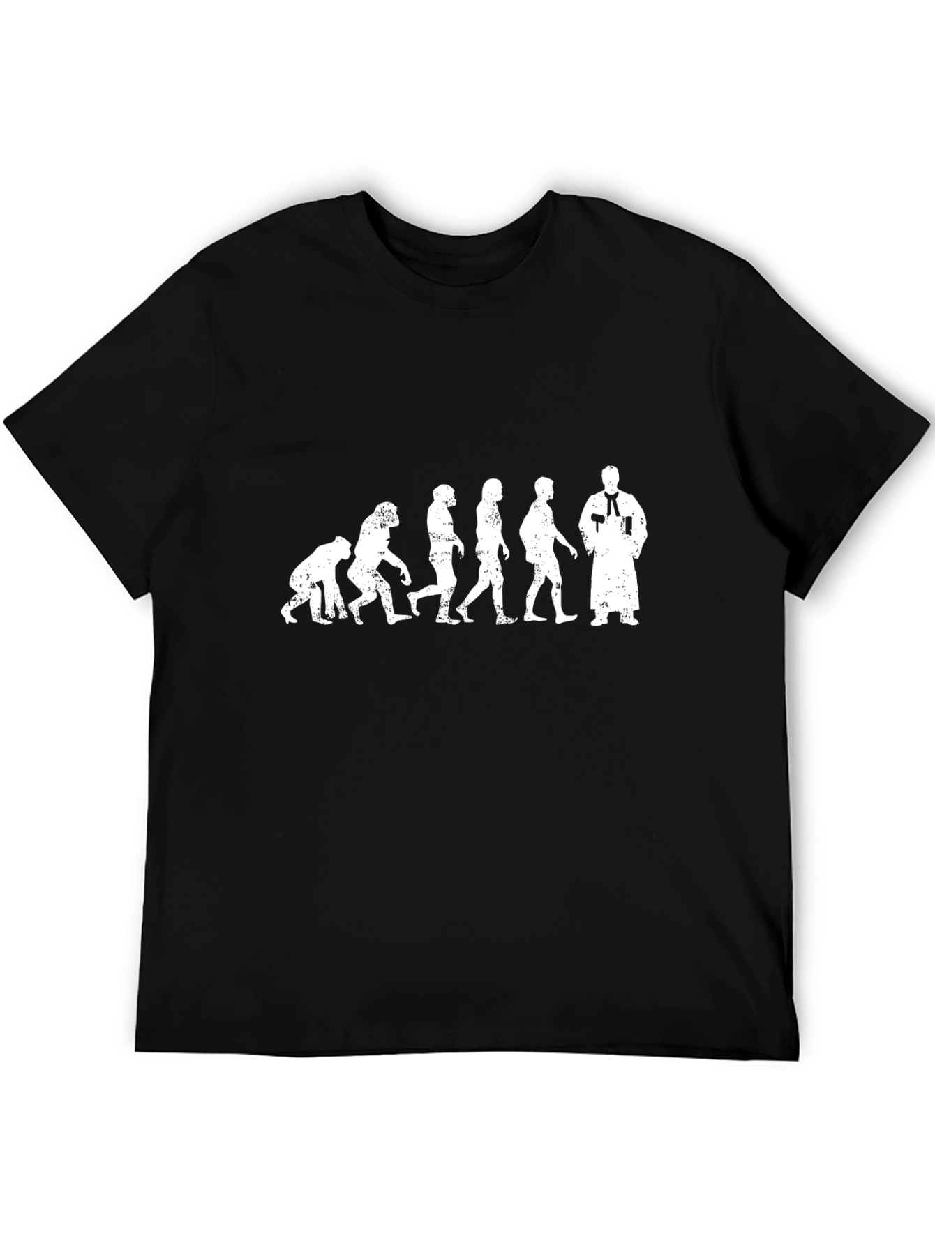 Evolution of Man to Priest T-Shirt
