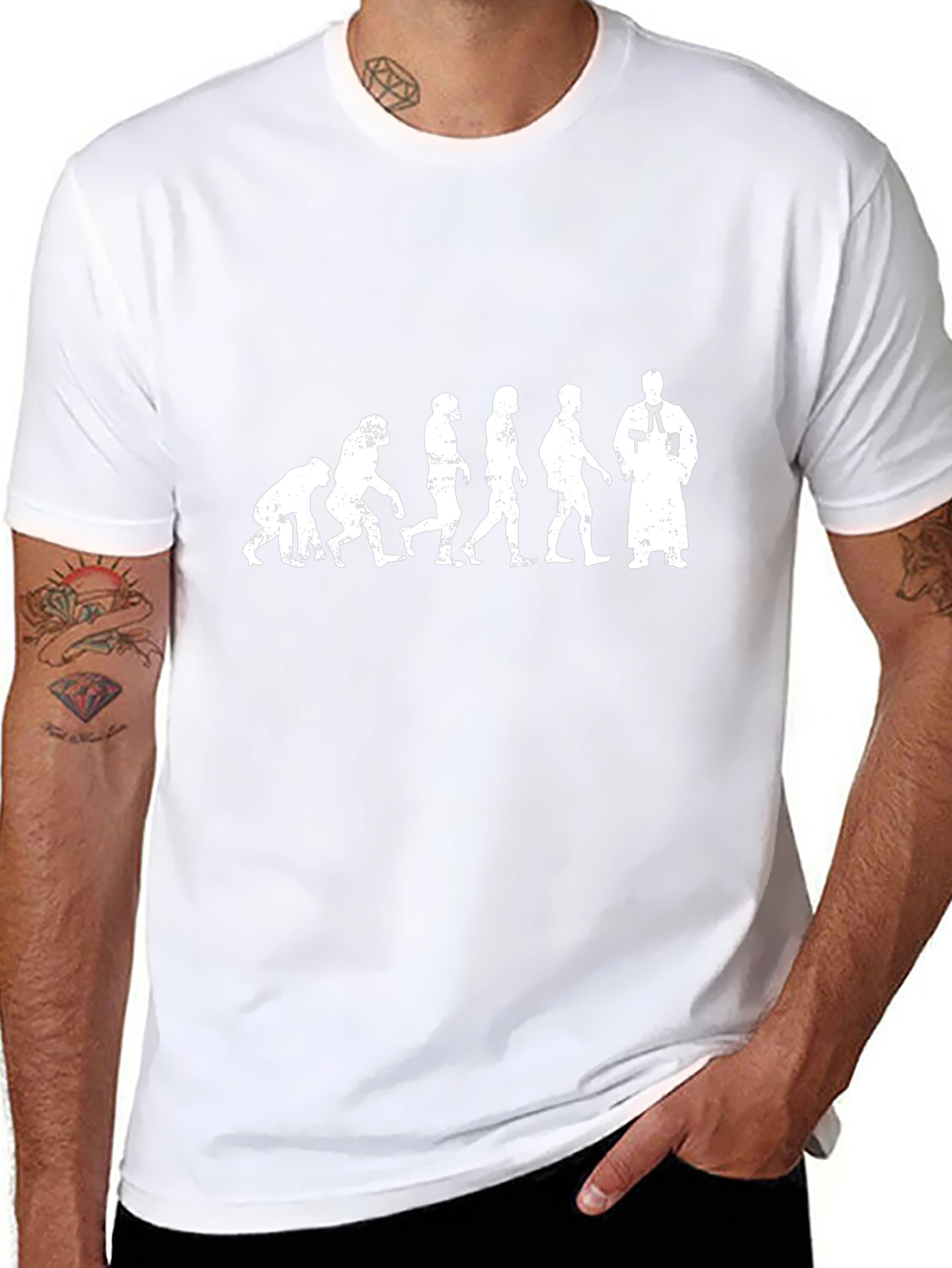 Evolution of Man to Priest T-Shirt