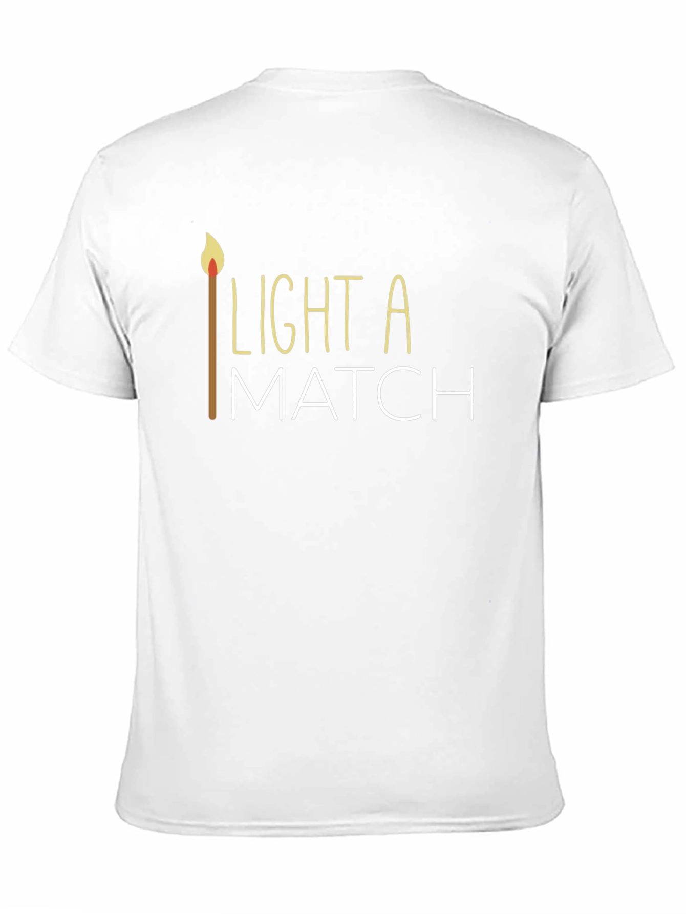 Light a Match Graphic Tee - Stylish Black T-Shirt