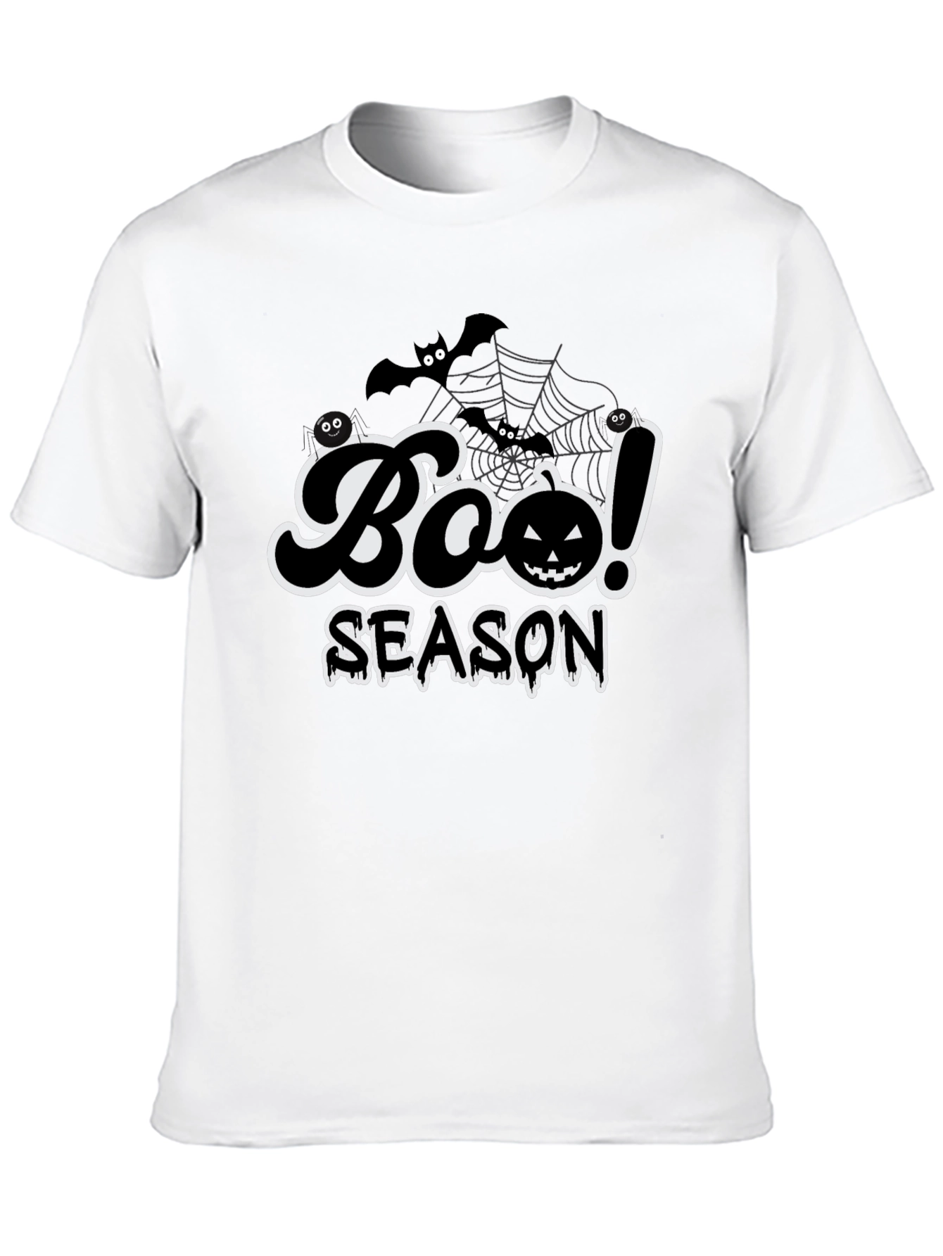 Boo Season Halloween T-Shirt Black Spooky Fun