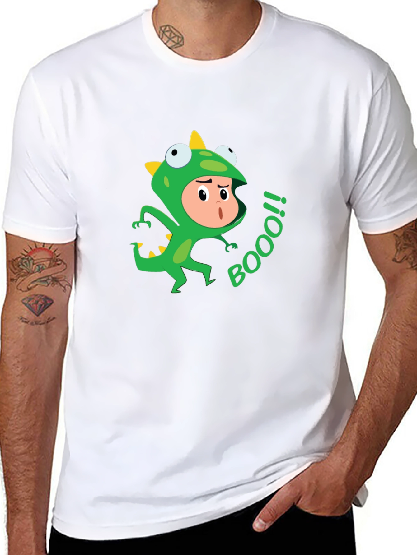Funny Dino Costume BOOO! T-Shirt