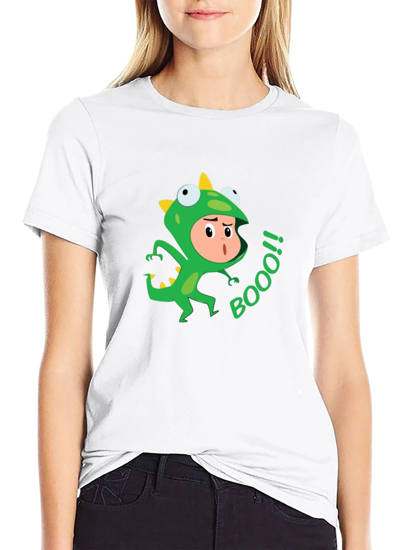 Funny Dino Costume BOOO! T-Shirt
