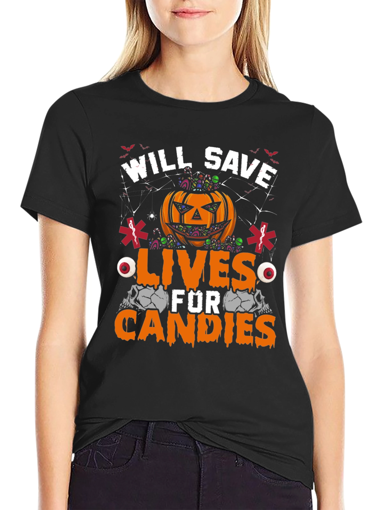 Will Save Lives For Candies Halloween T-Shirt