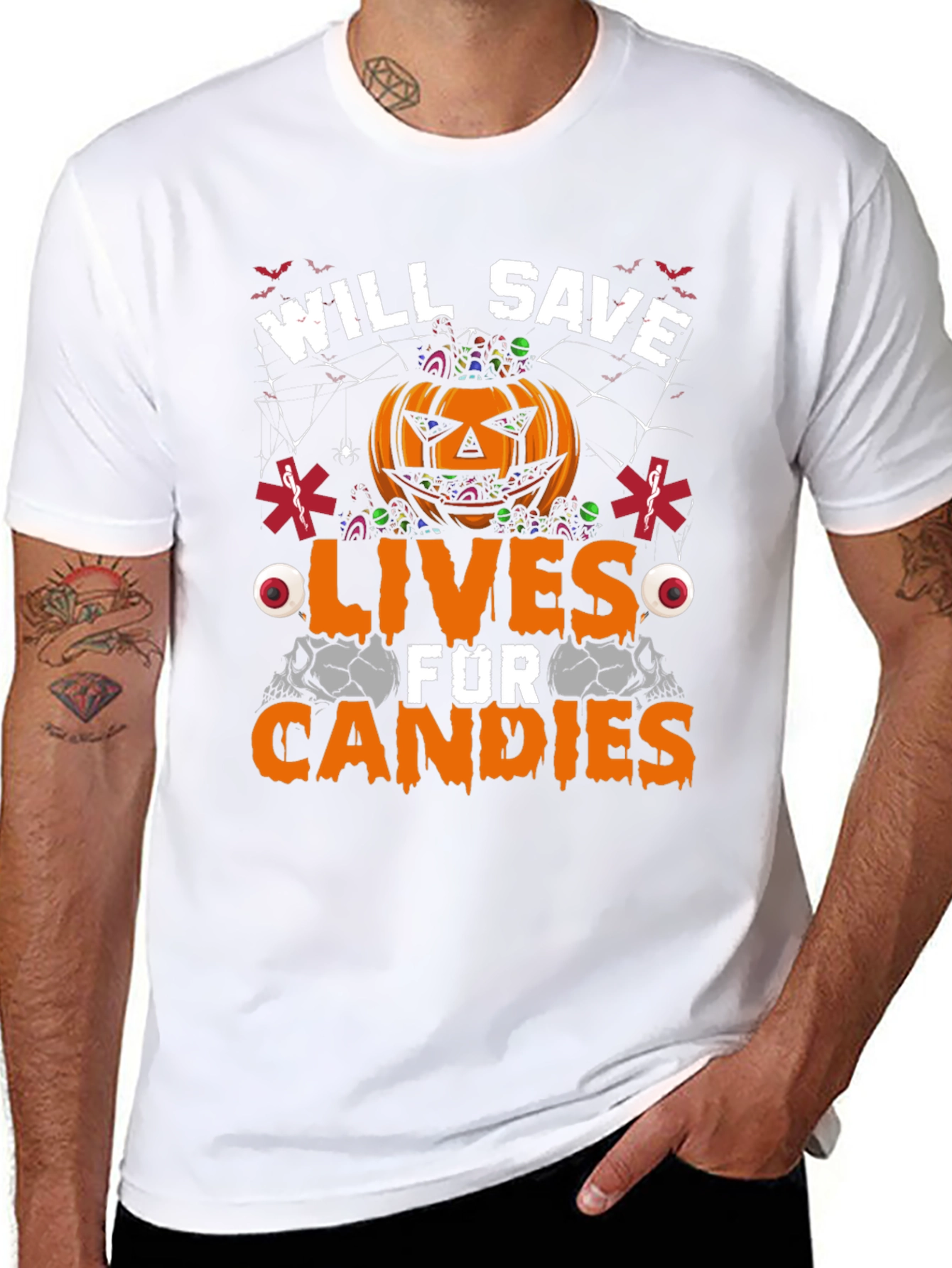 Will Save Lives For Candies Halloween T-Shirt