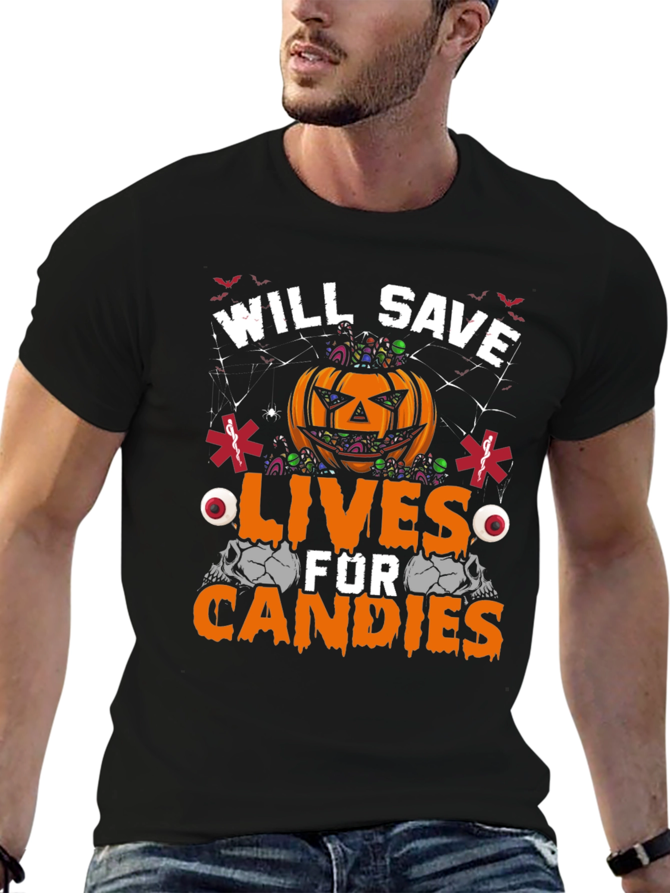 Will Save Lives For Candies Halloween T-Shirt