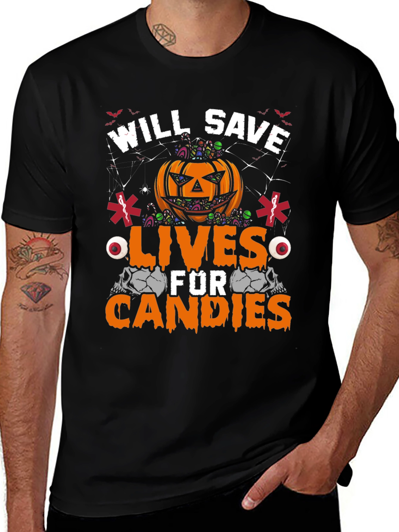 Will Save Lives For Candies Halloween T-Shirt