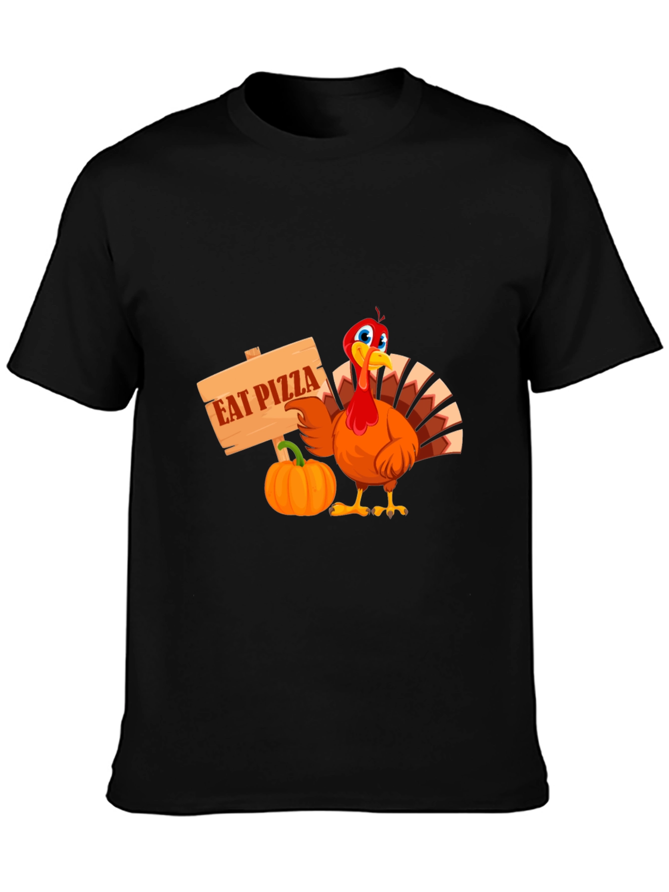 Eat Pizza Thanksgiving Turkey Tee