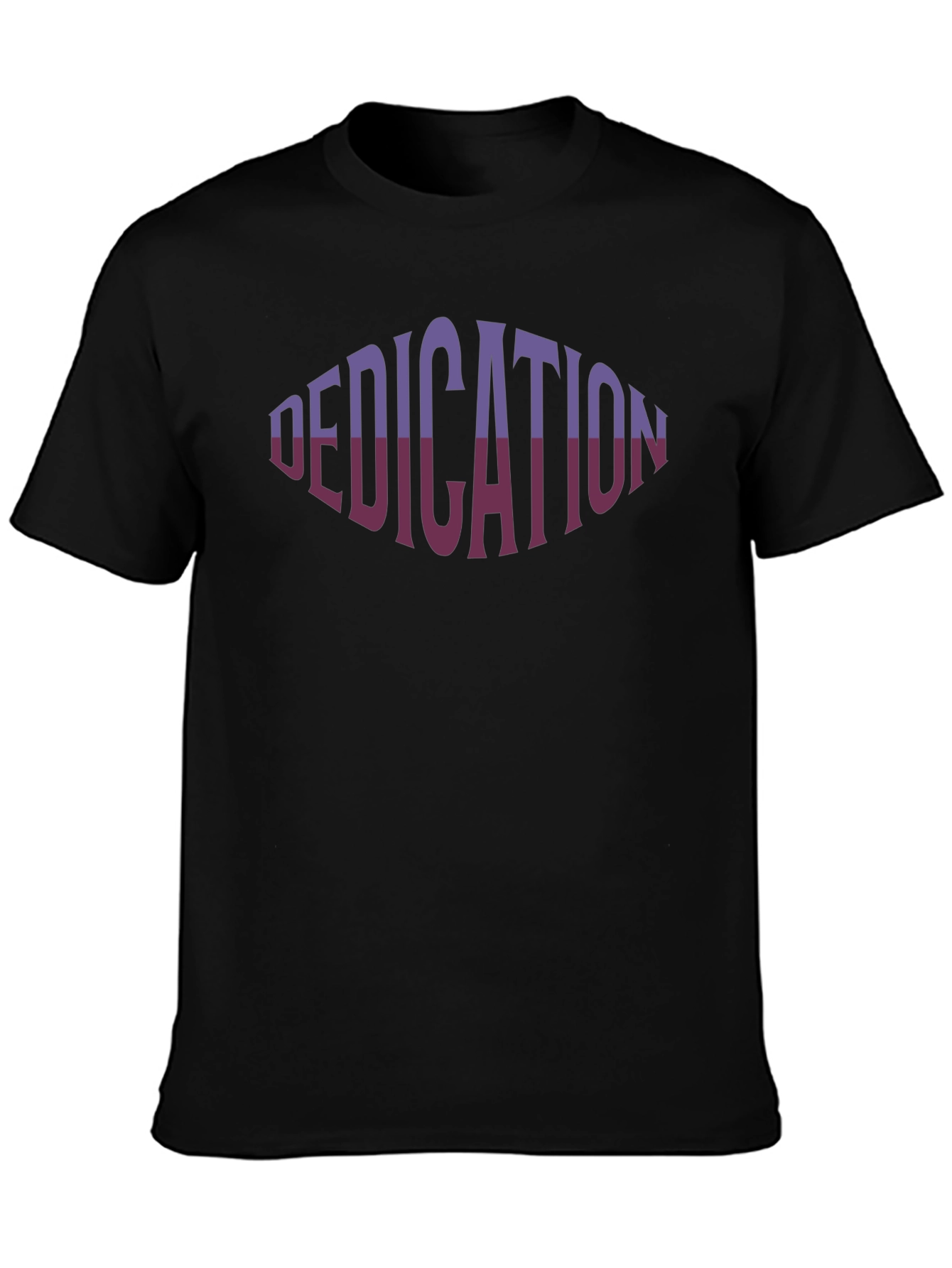 Dedication Graphic Print Black T-Shirt