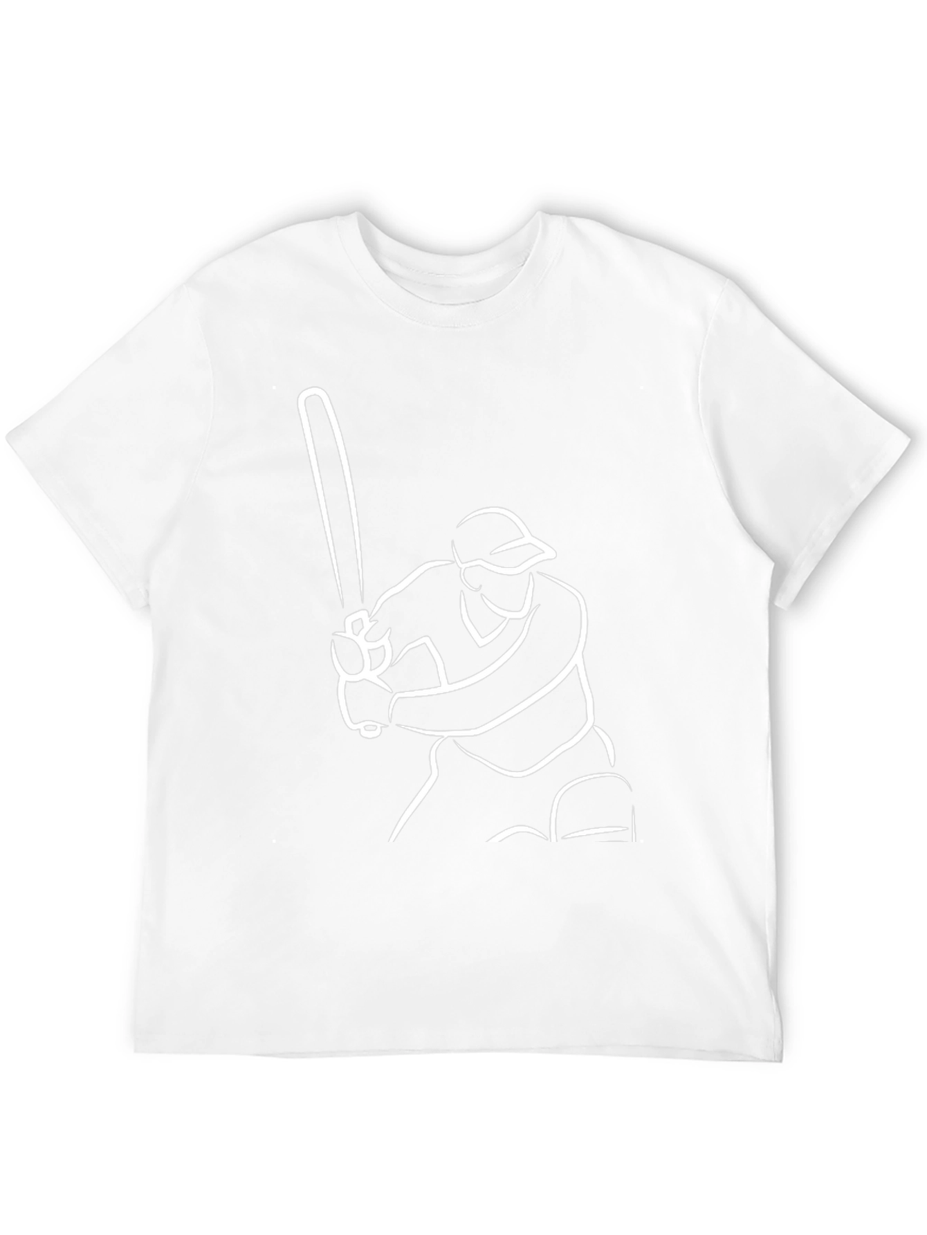 Cricket Player Graphic Tee - Black