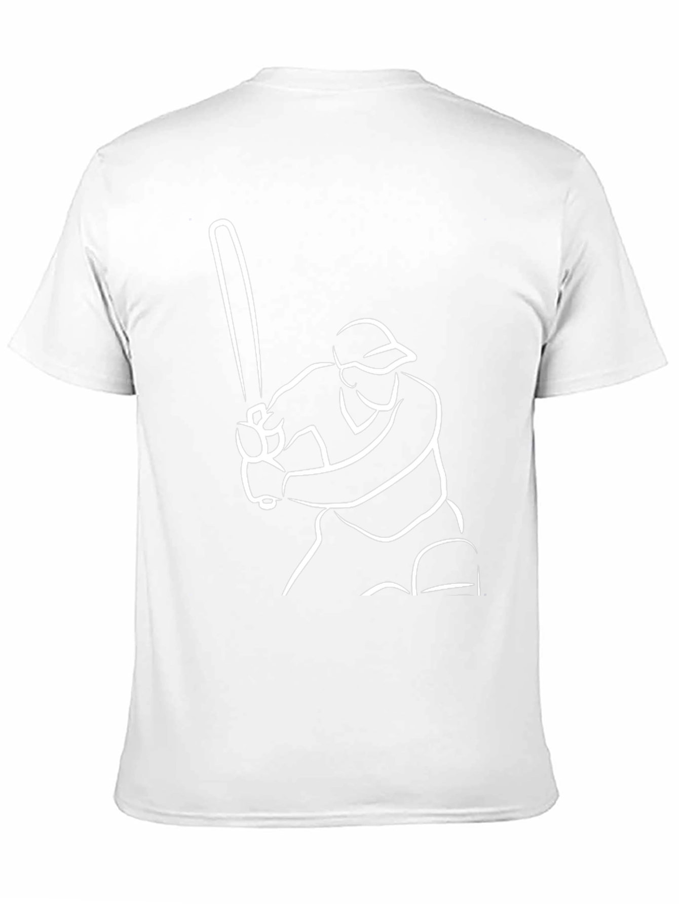 Cricket Player Graphic Tee - Black