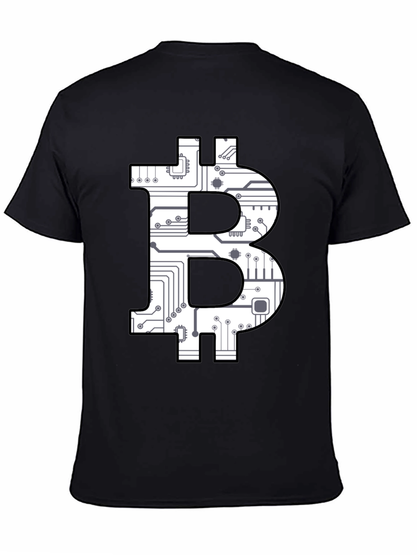 Bitcoin Circuit Board Graphic T-Shirt