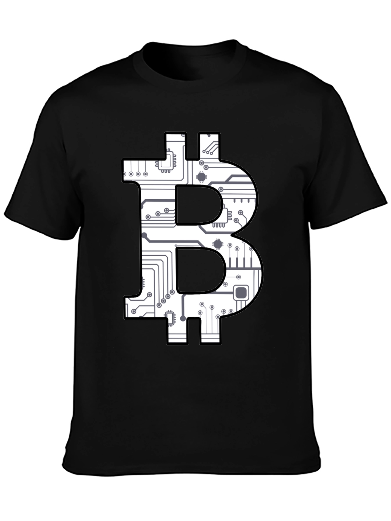 Bitcoin Circuit Board Graphic T-Shirt