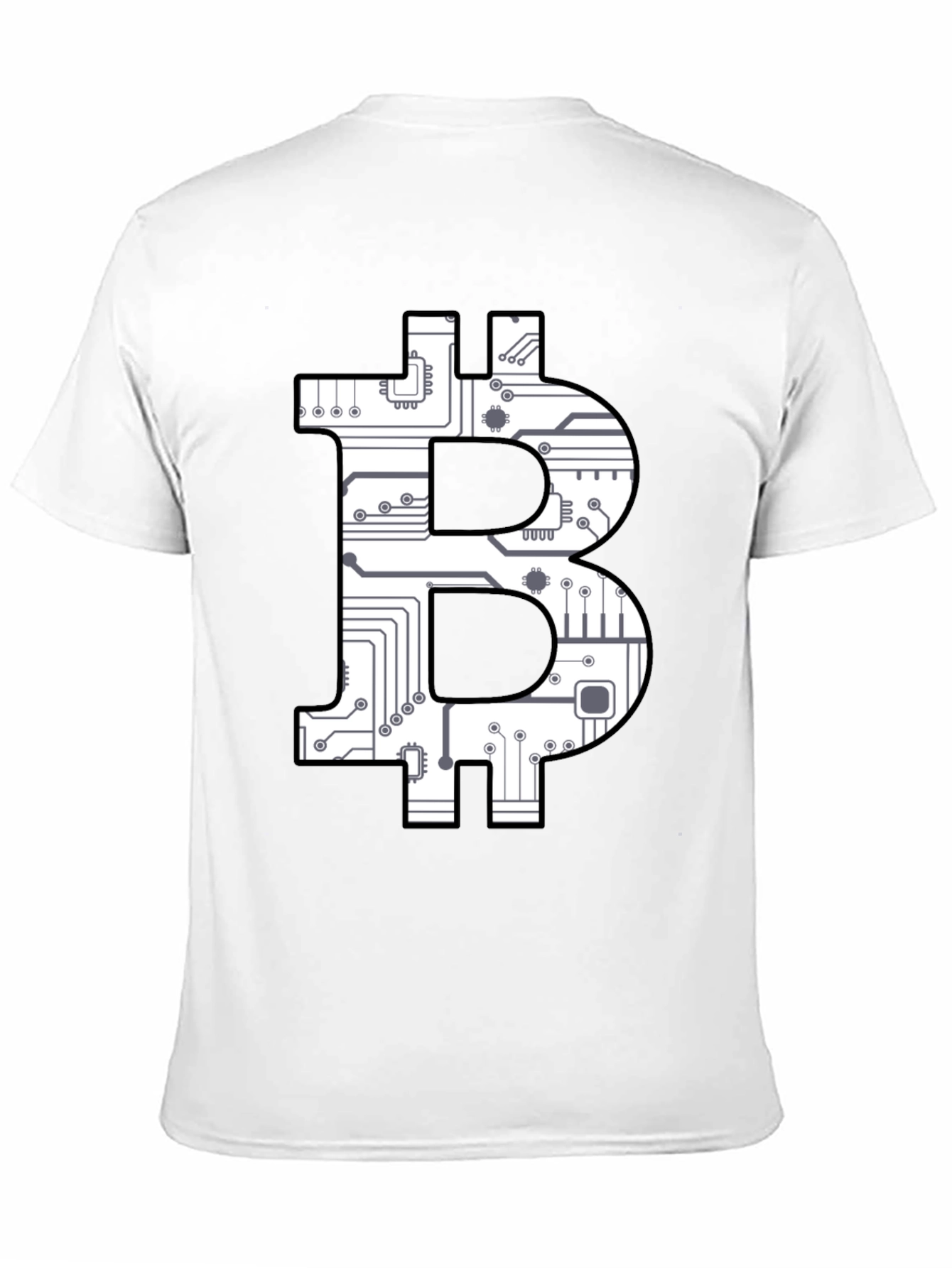 Bitcoin Circuit Board Graphic T-Shirt