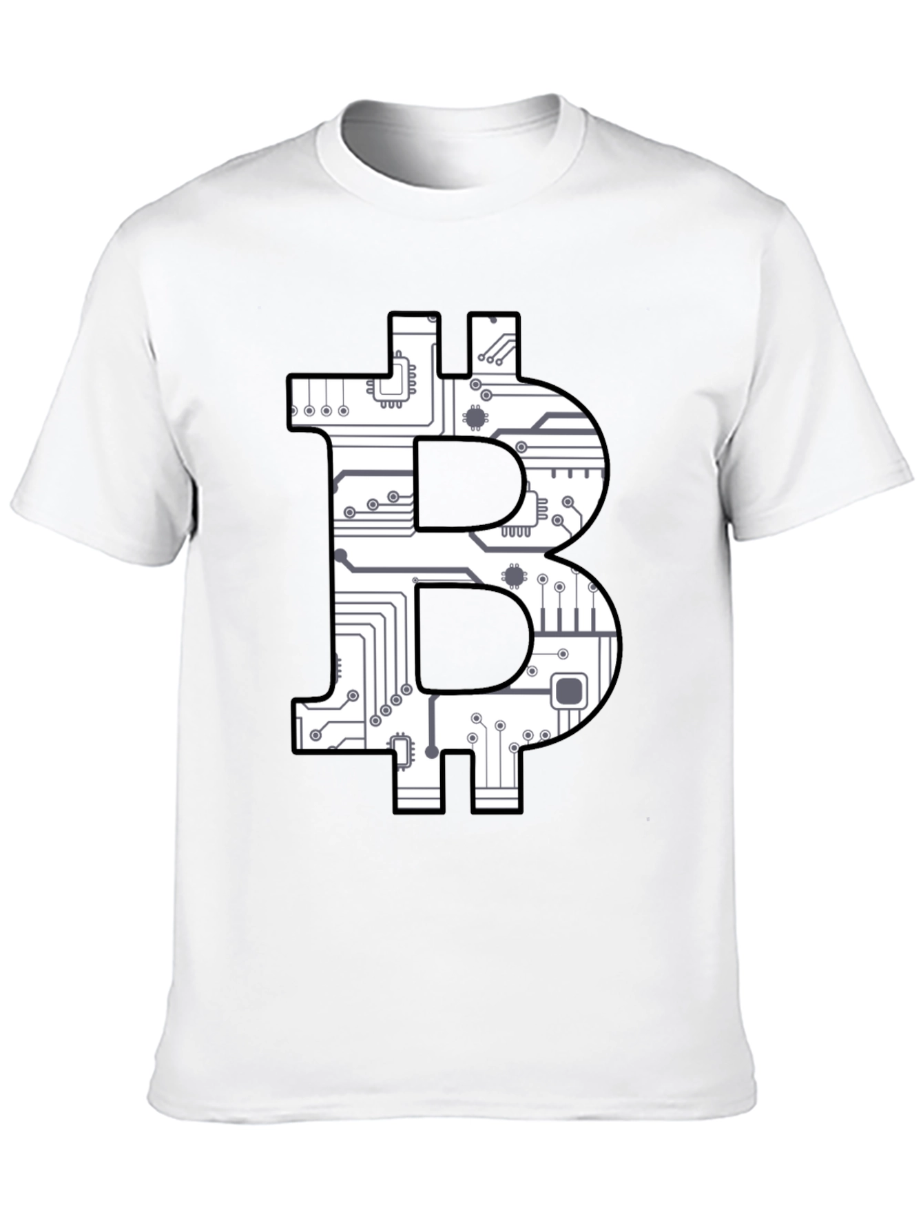 Bitcoin Circuit Board Graphic T-Shirt