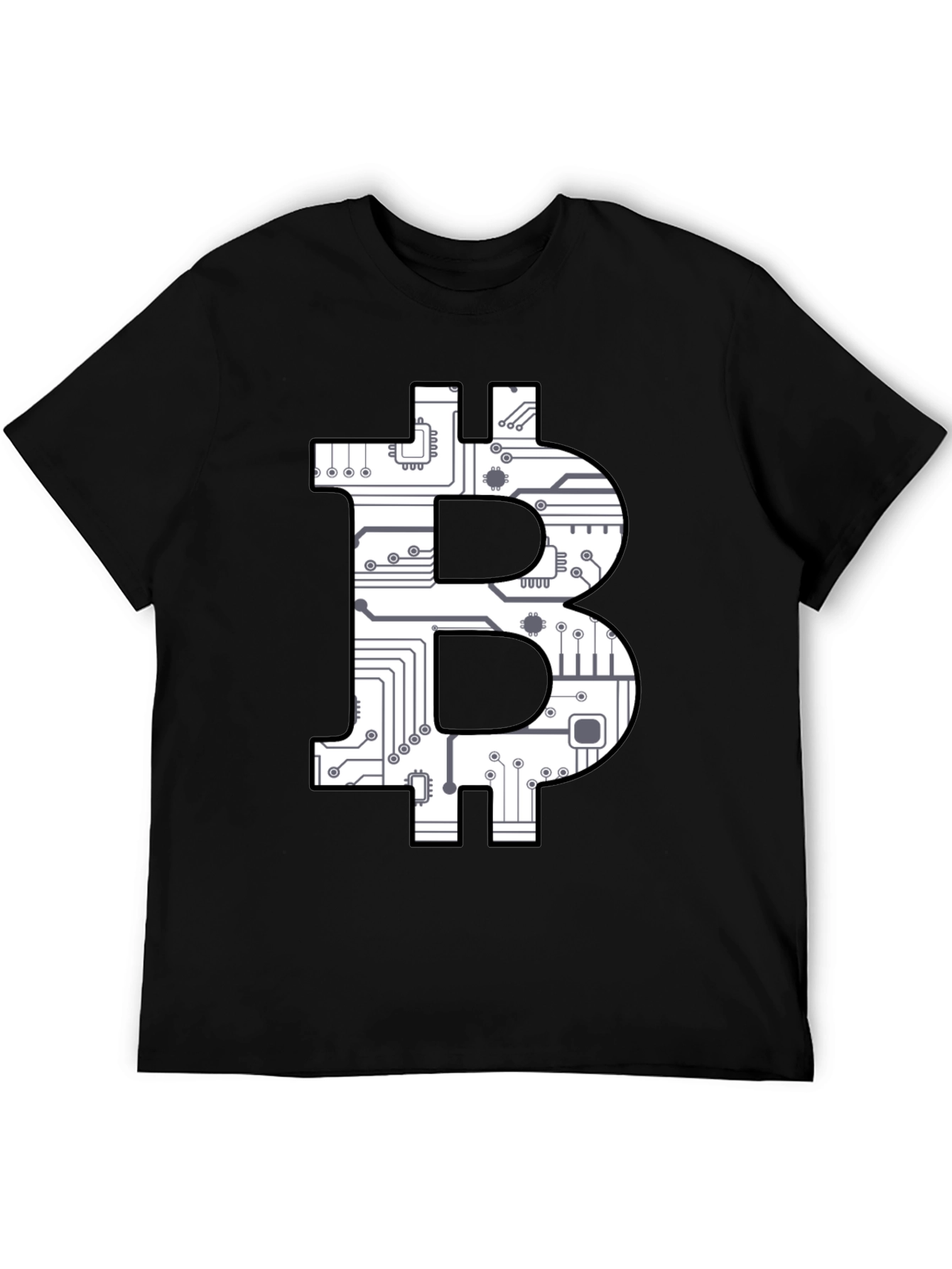 Bitcoin Circuit Board Graphic T-Shirt