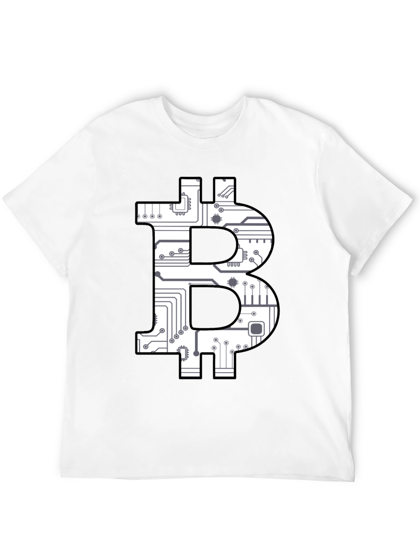 Bitcoin Circuit Board Graphic T-Shirt