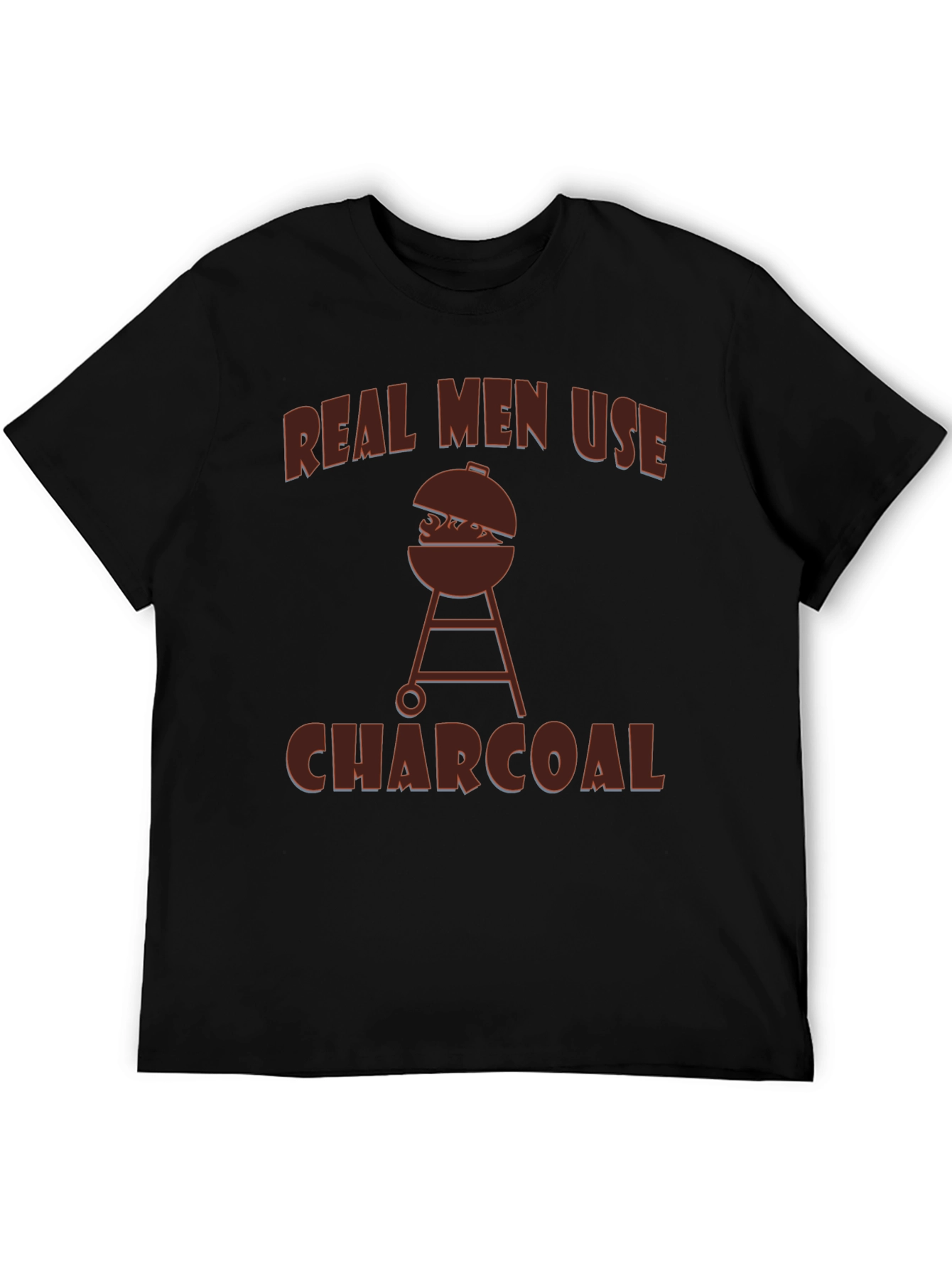 Real Men Use Charcoal BBQ T-Shirt
