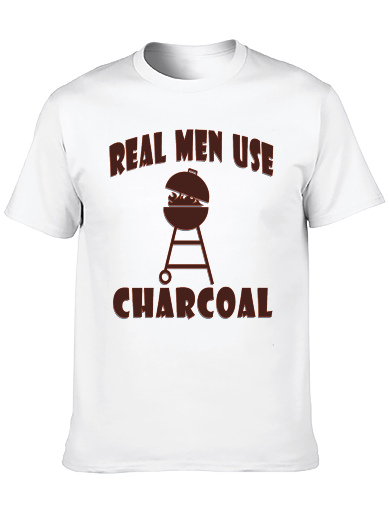 Real Men Use Charcoal BBQ T-Shirt