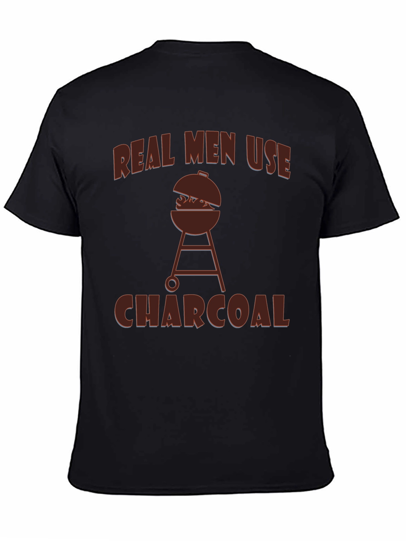 Real Men Use Charcoal BBQ T-Shirt