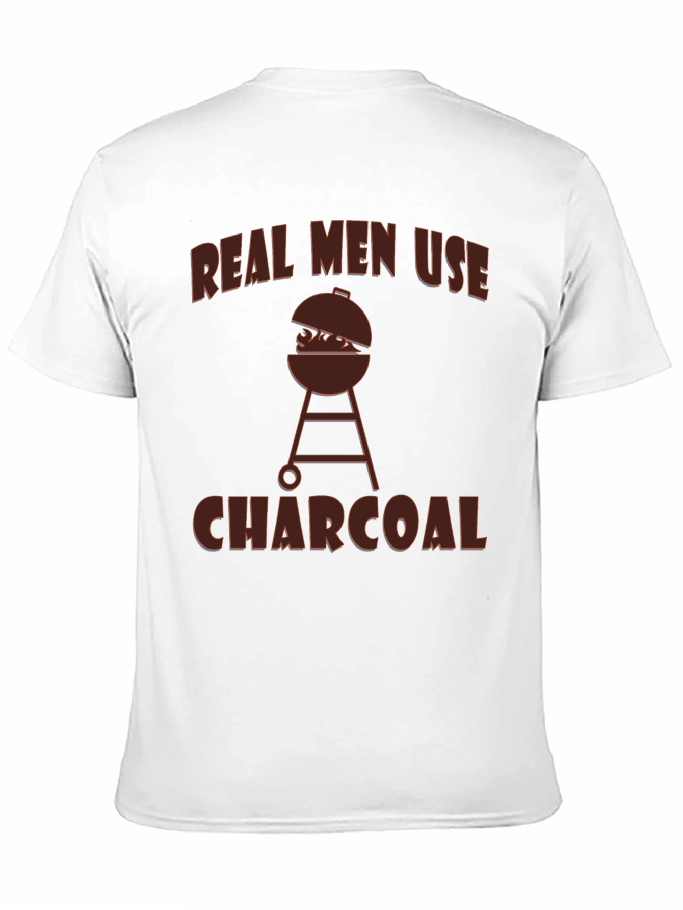 Real Men Use Charcoal BBQ T-Shirt