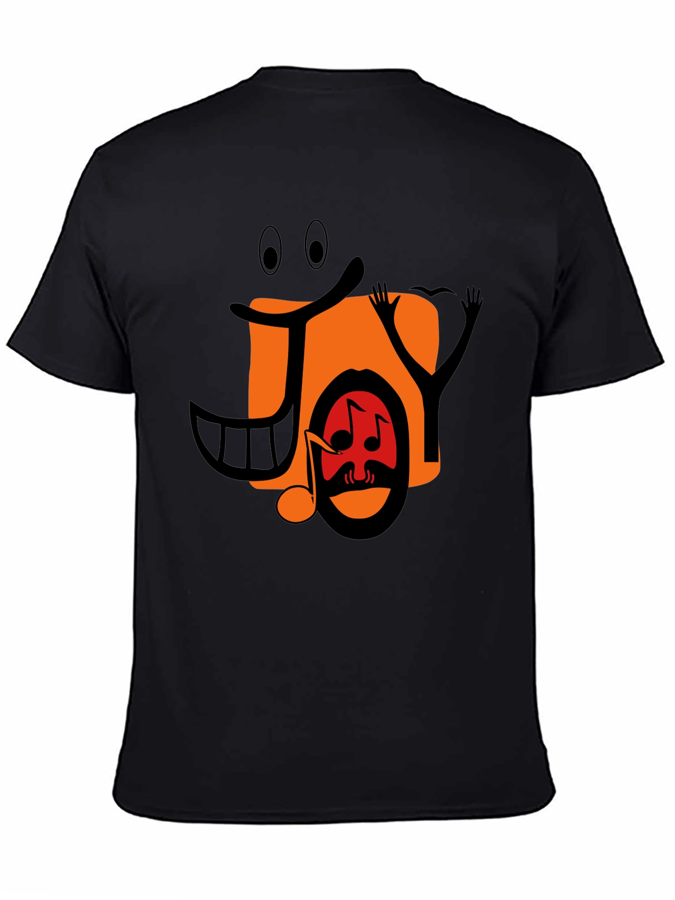 Joyful Music Graphic Tee - Black Unisex T-Shirt