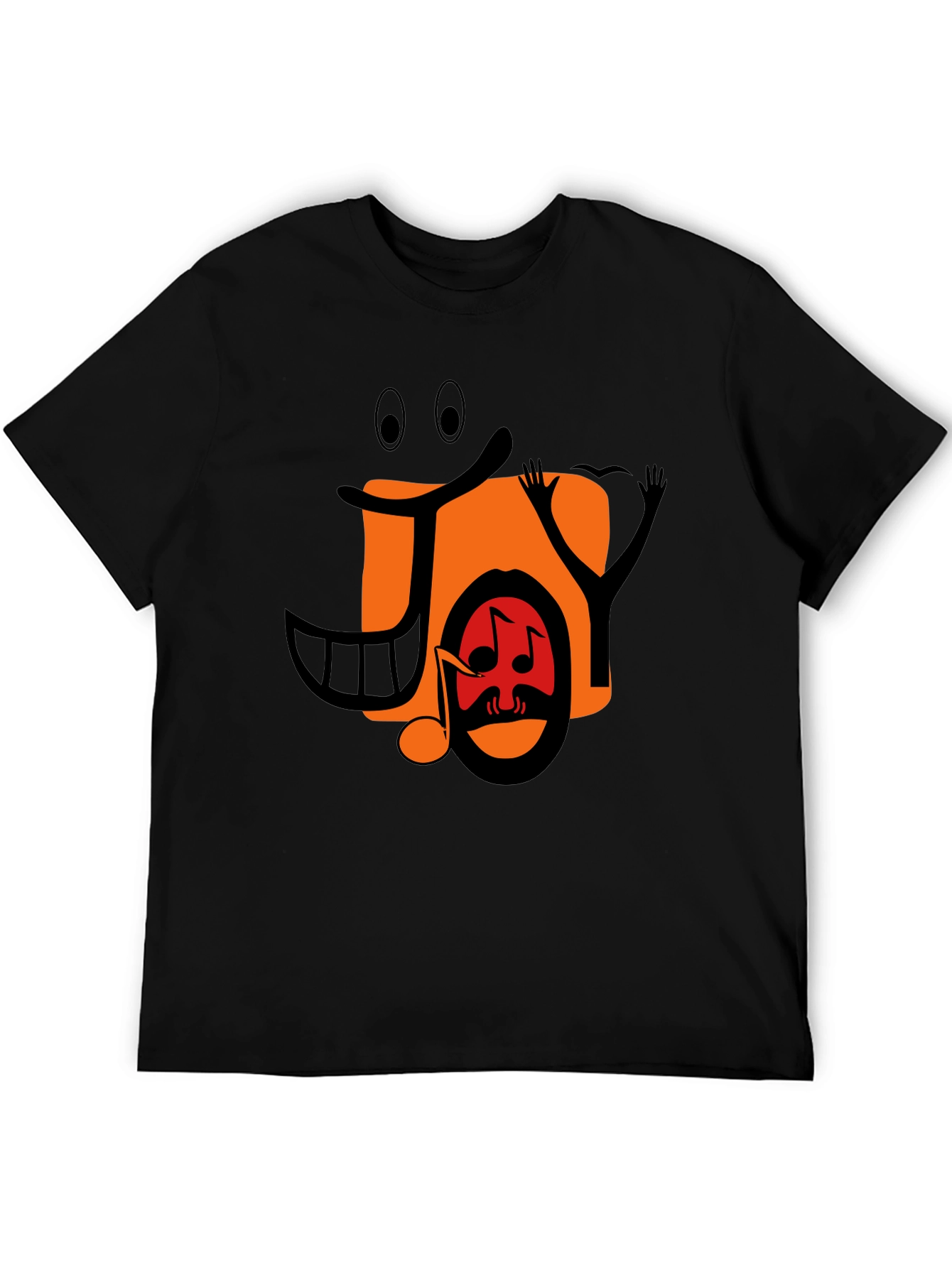 Joyful Music Graphic Tee - Black Unisex T-Shirt