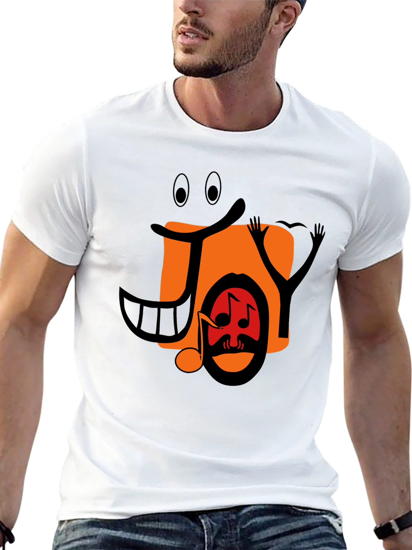 Joyful Music Graphic Tee - Black Unisex T-Shirt