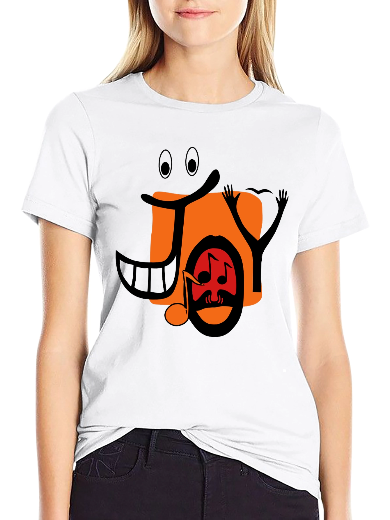 Joyful Music Graphic Tee - Black Unisex T-Shirt