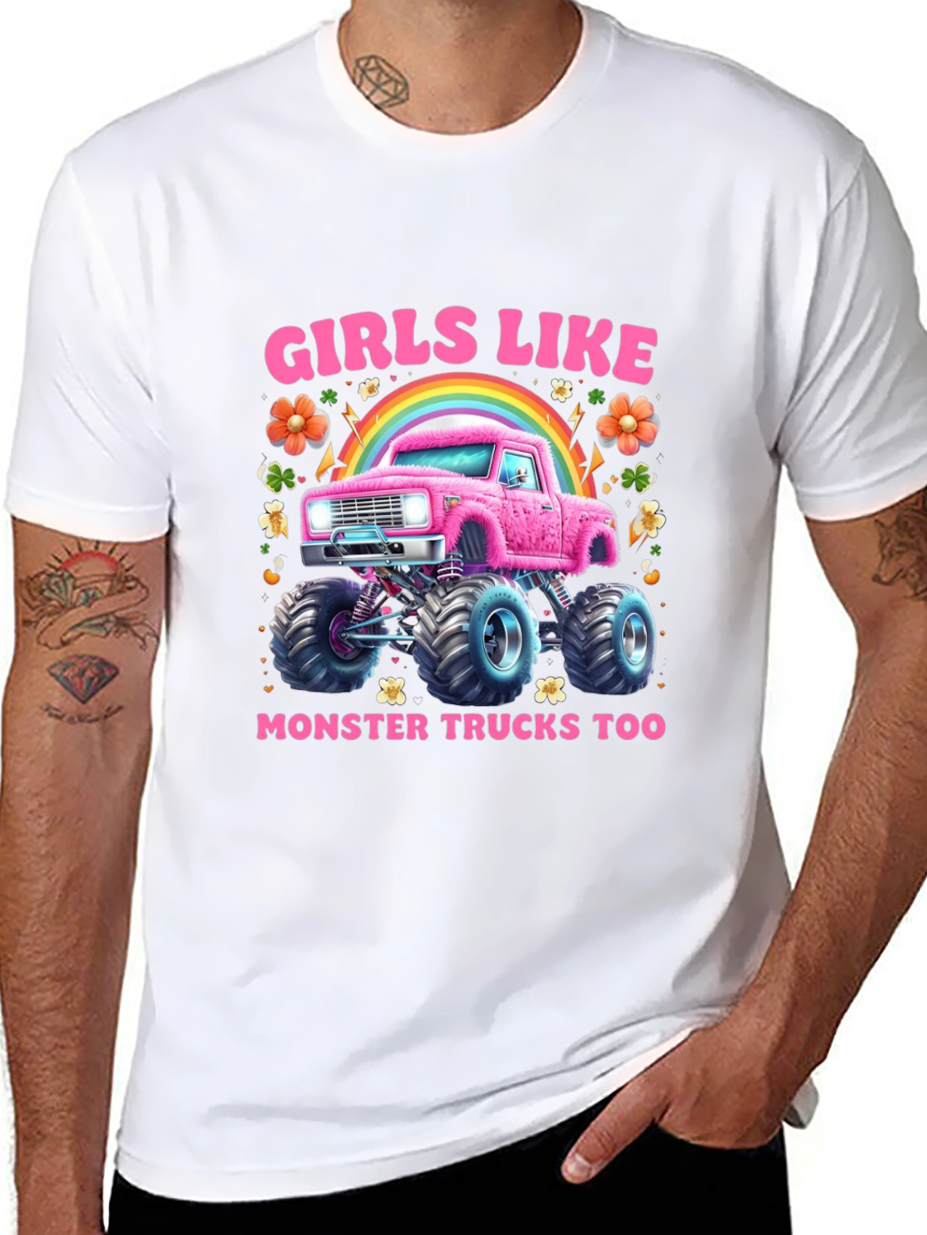 Girls Like Monster Trucks T-Shirt