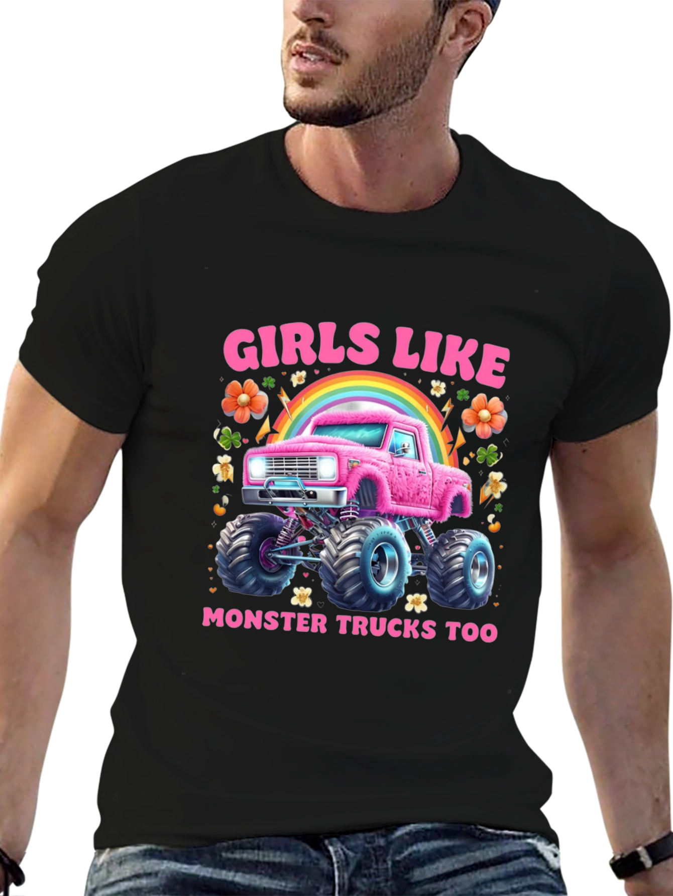 Girls Like Monster Trucks T-Shirt