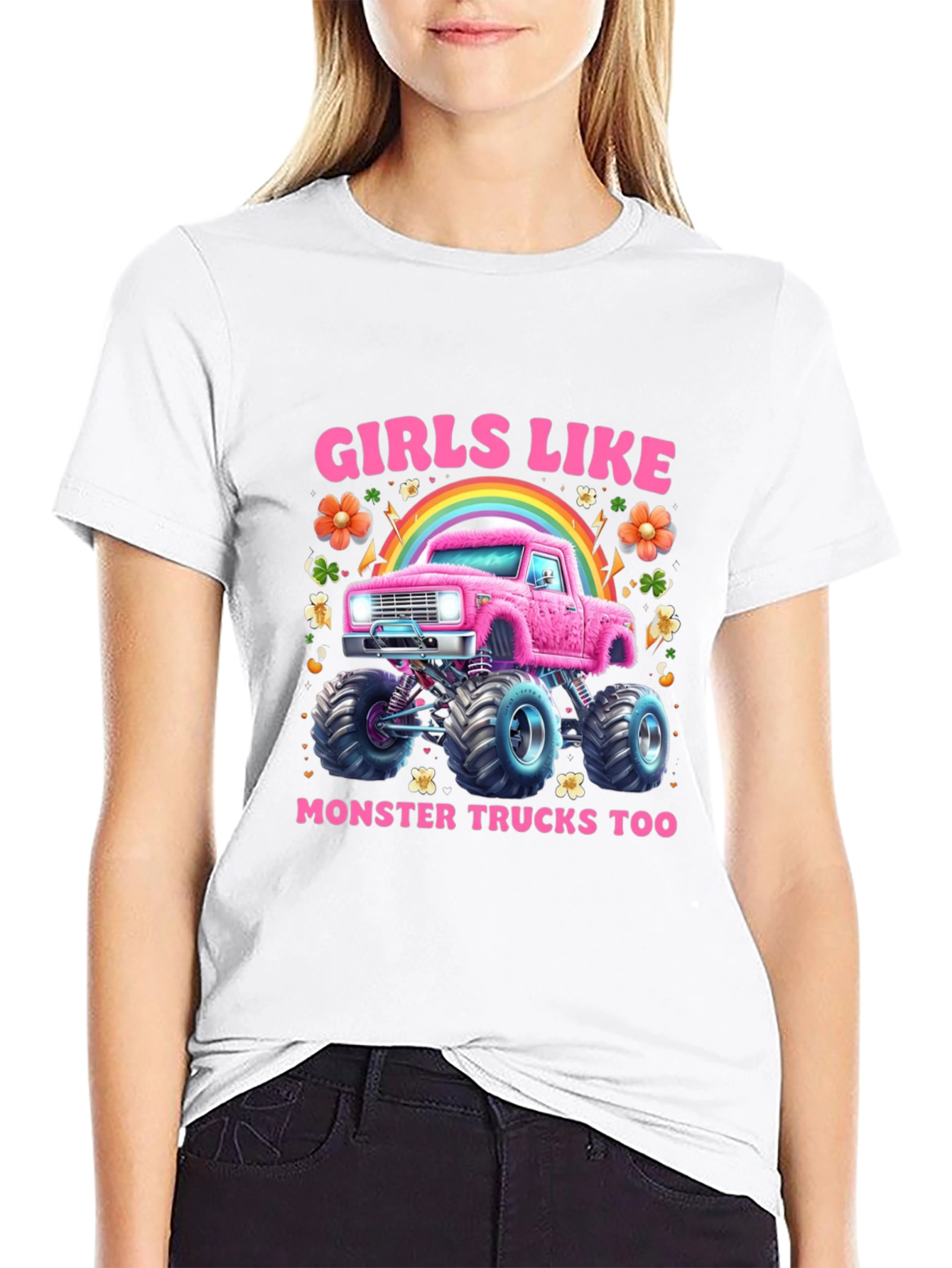Girls Like Monster Trucks T-Shirt