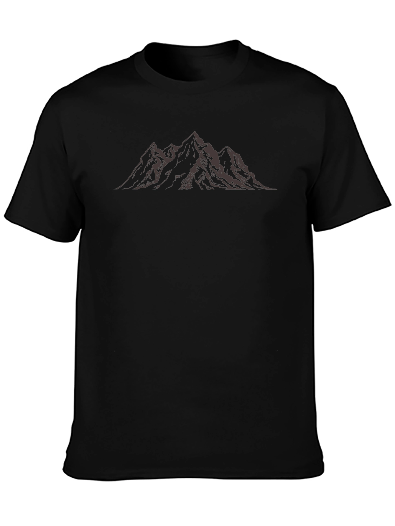 Mountain Peak Graphic Tee - Black
