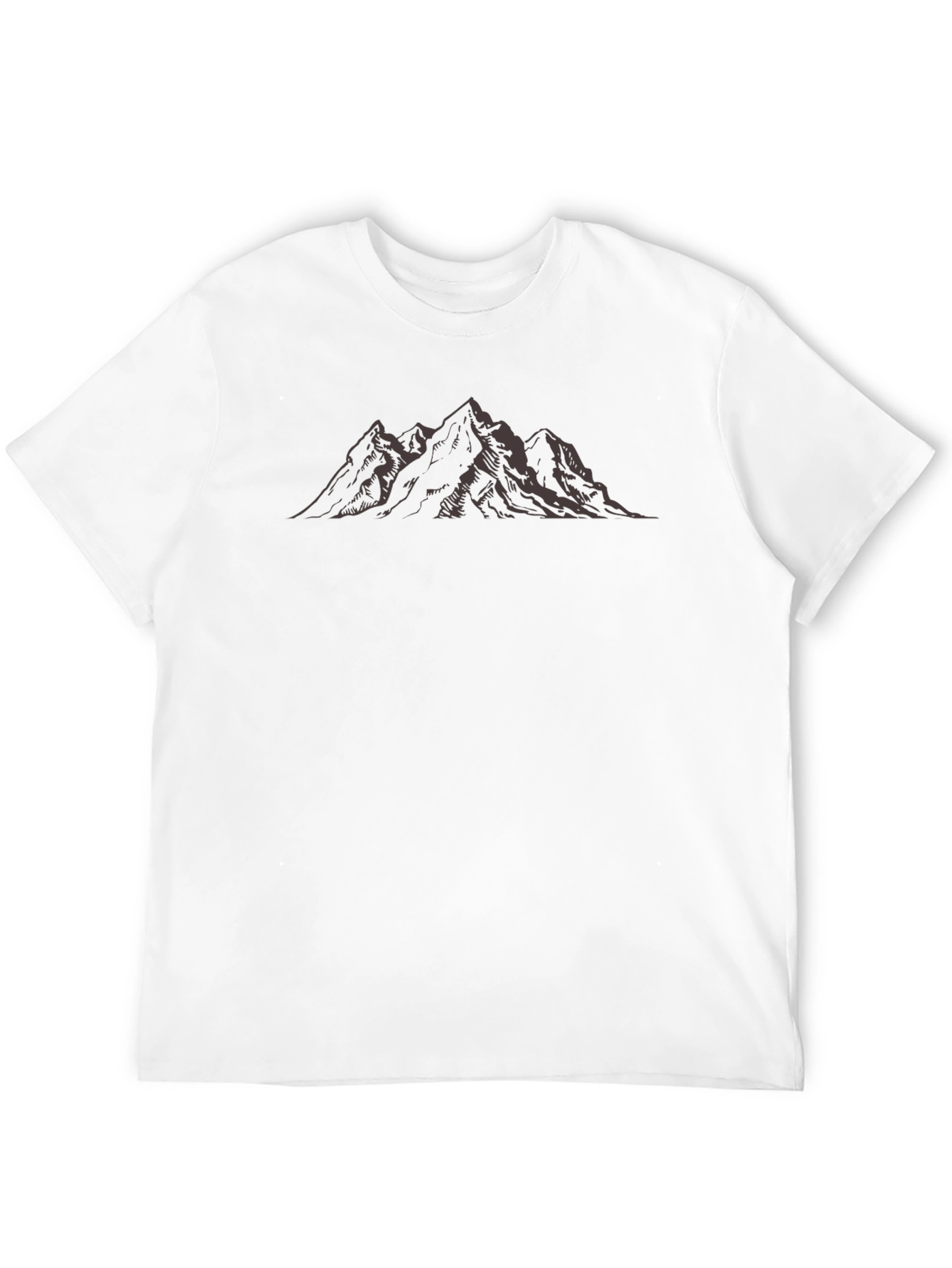 Mountain Peak Graphic Tee - Black