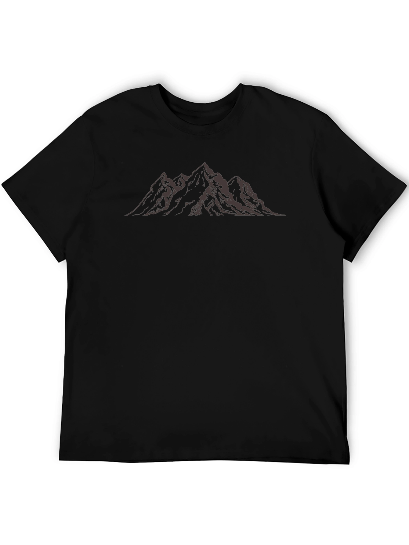 Mountain Peak Graphic Tee - Black