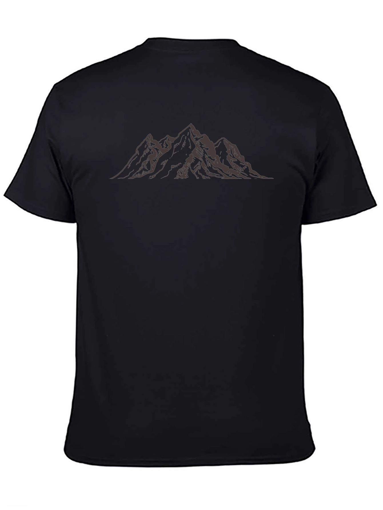 Mountain Peak Graphic Tee - Black
