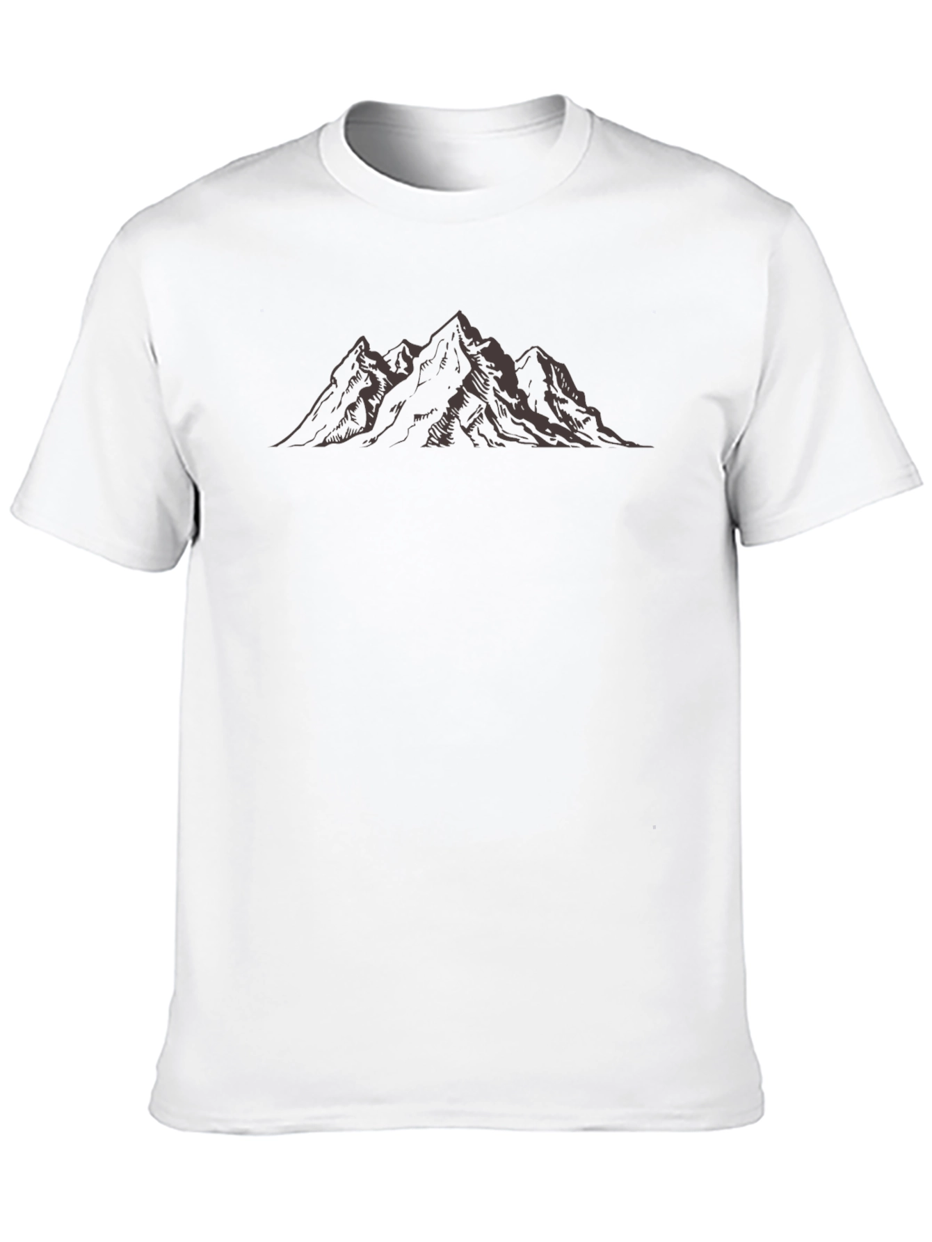 Mountain Peak Graphic Tee - Black