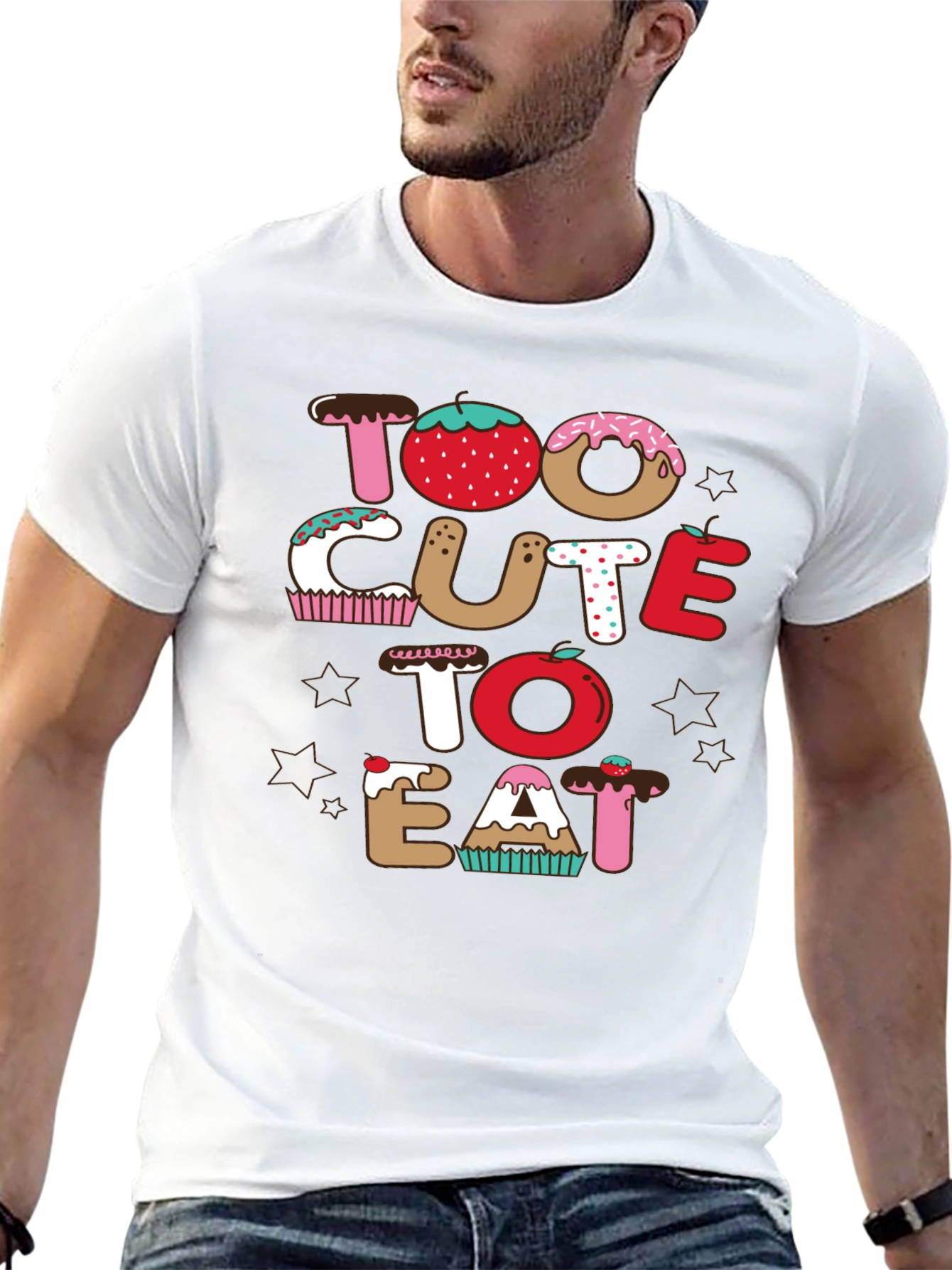 Too Cute To Eat Black T-Shirt