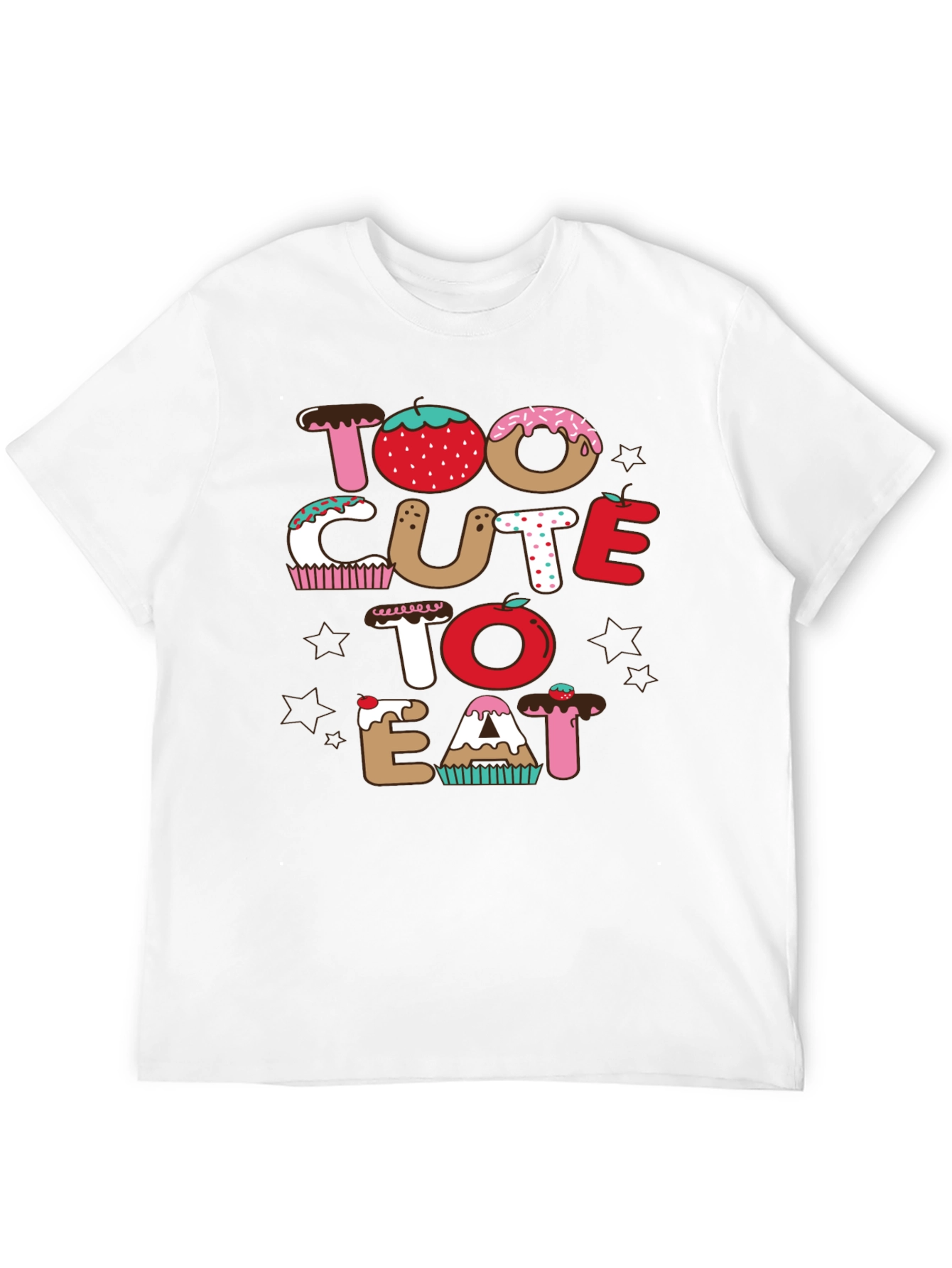 Too Cute To Eat Black T-Shirt
