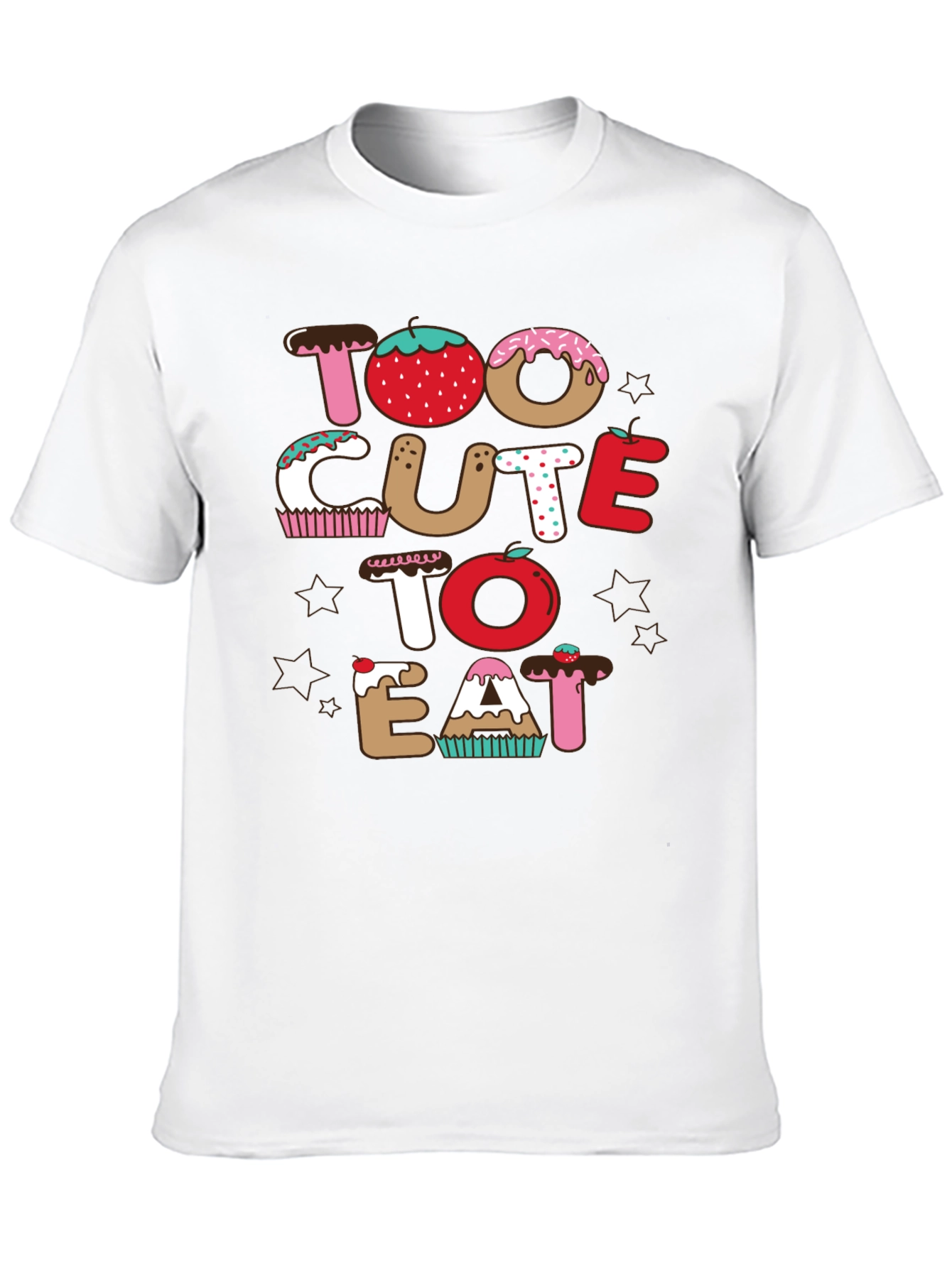Too Cute To Eat Black T-Shirt