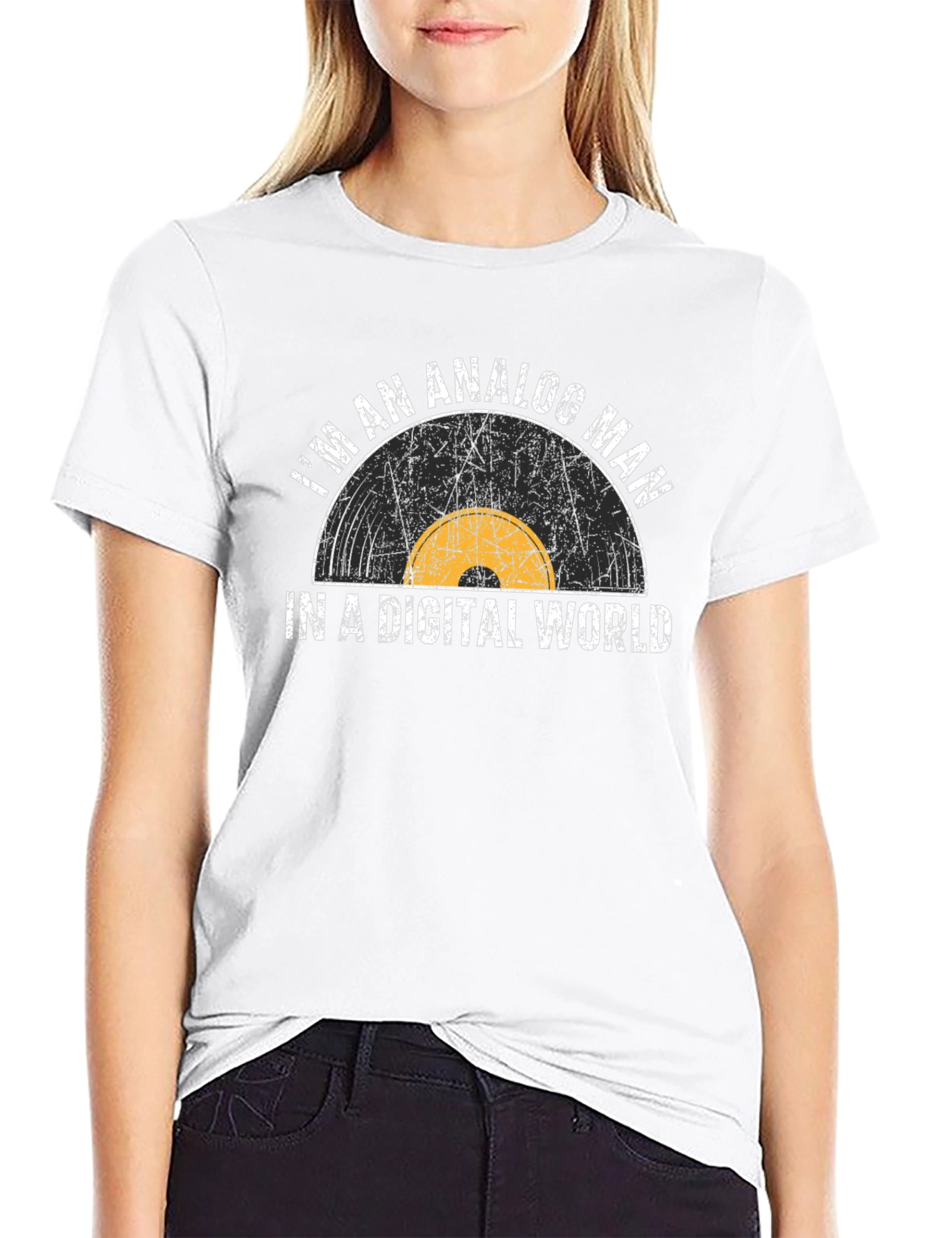 Analog Man Digital World Graphic Tee
